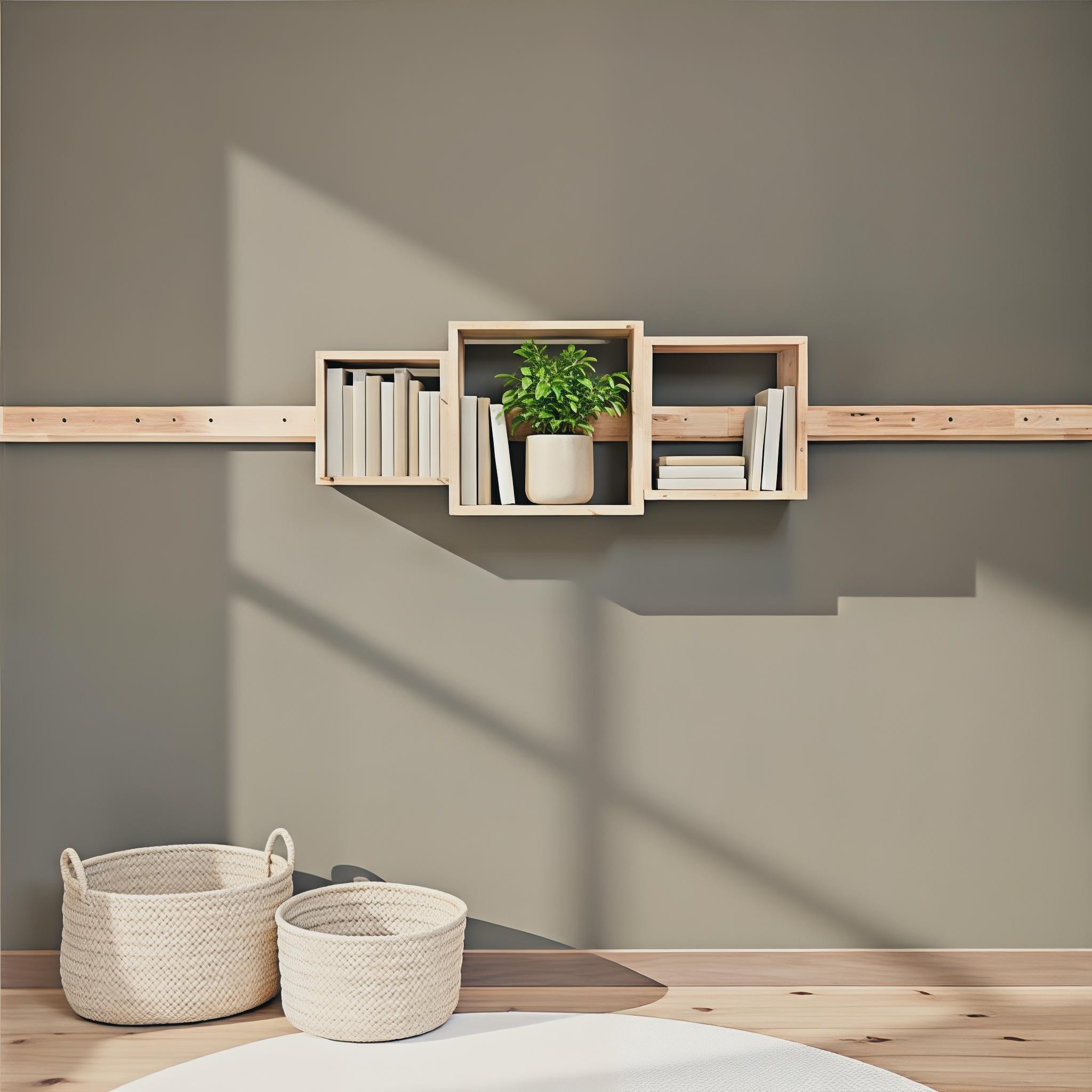 Woodwall Floating Cube Set, Light