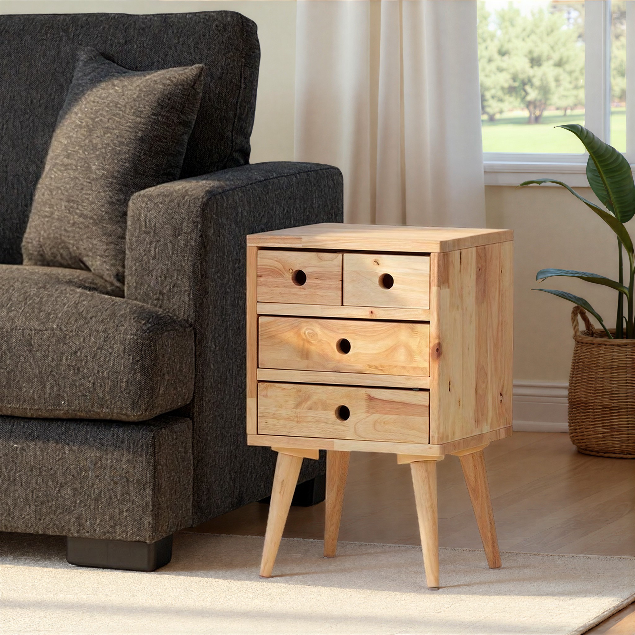 Woodwall 4 Drawers KD, Light