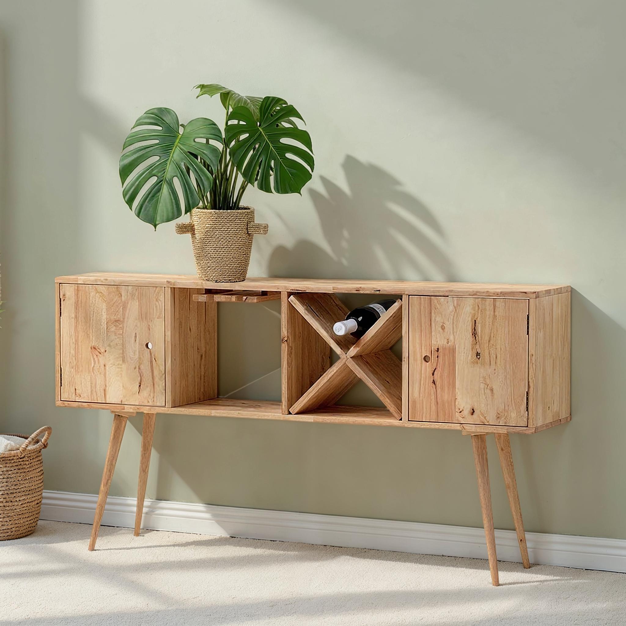 Woodwall Console Table, Light