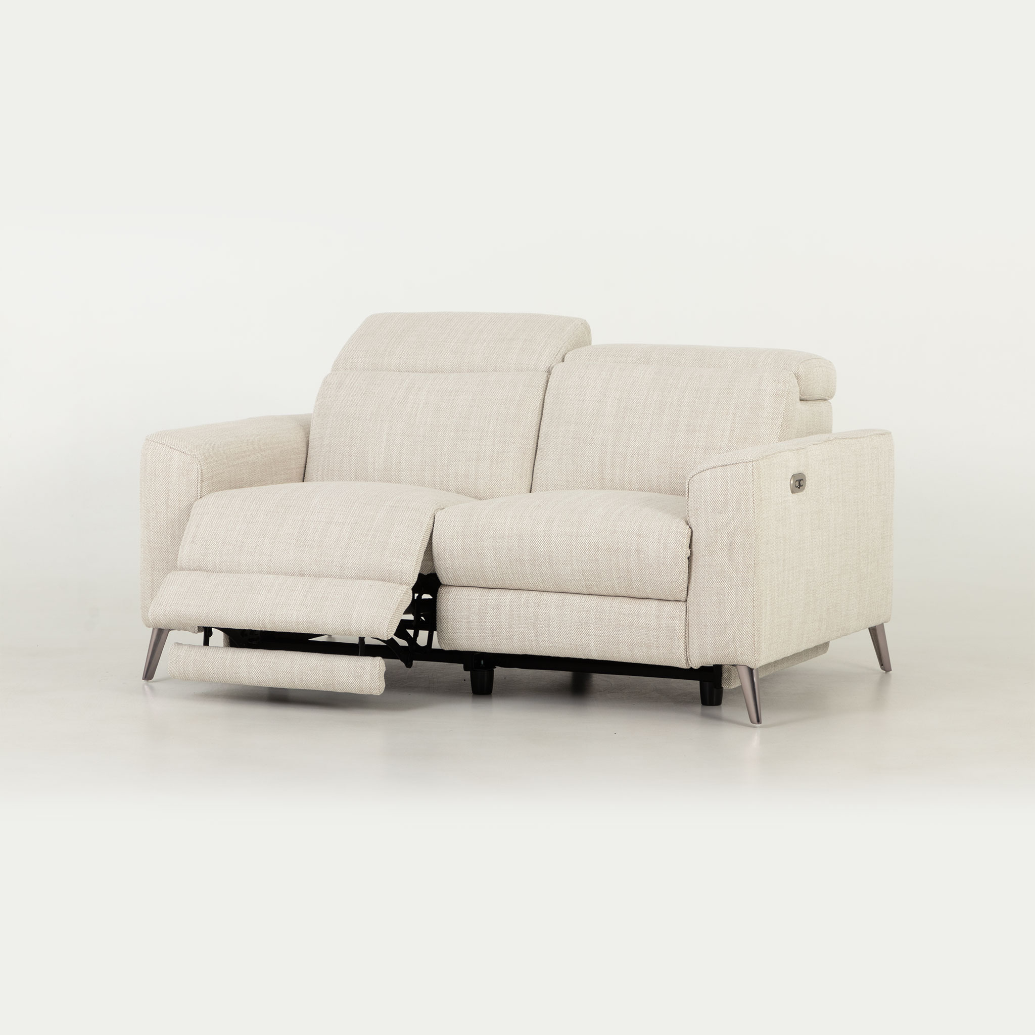 Kayla 2 Seater Electric Recliner, Cream