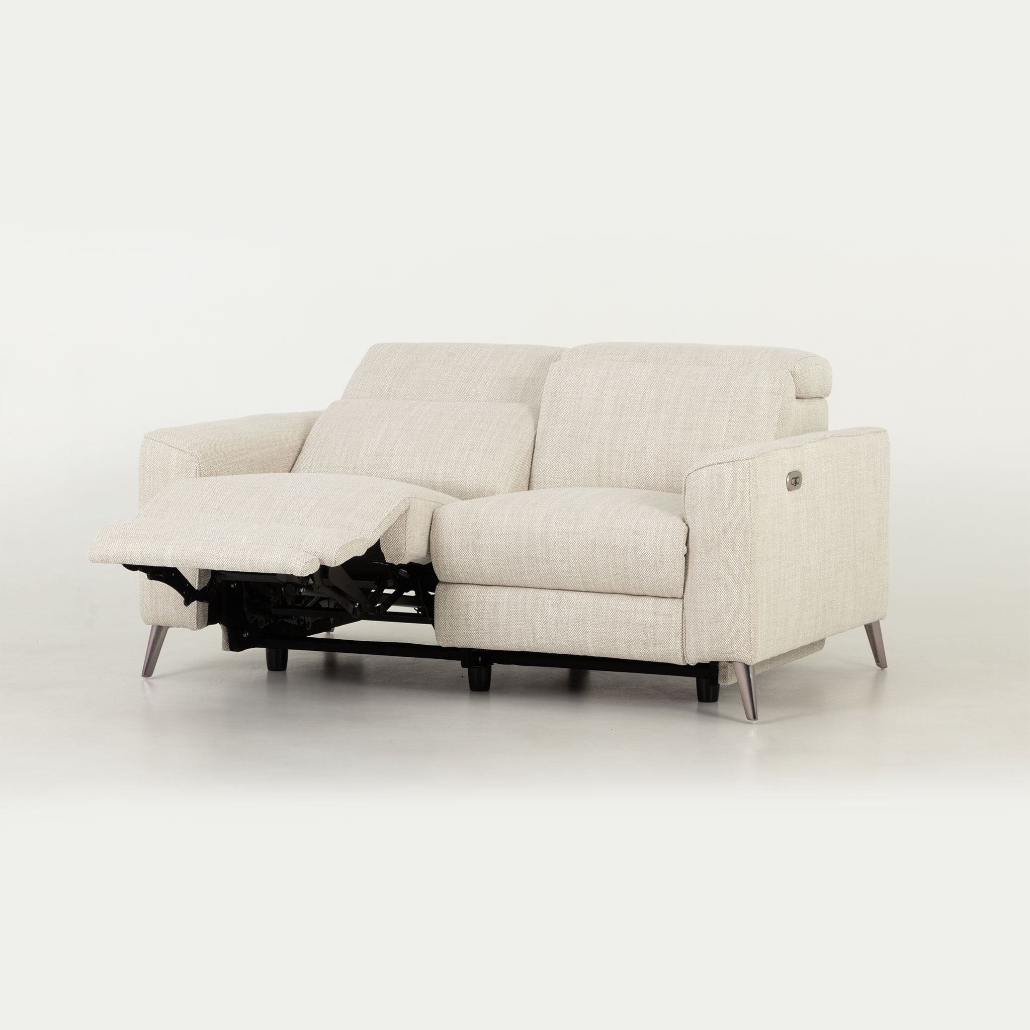 Kayla 2 Seater Electric Recliner, Cream