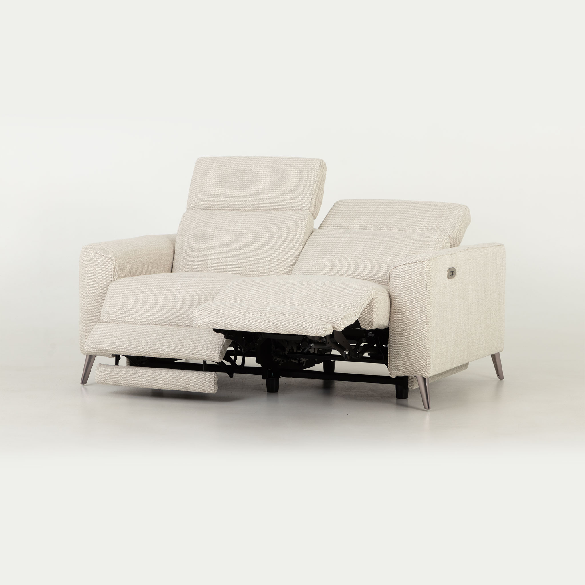 Kayla 2 Seater Electric Recliner, Cream