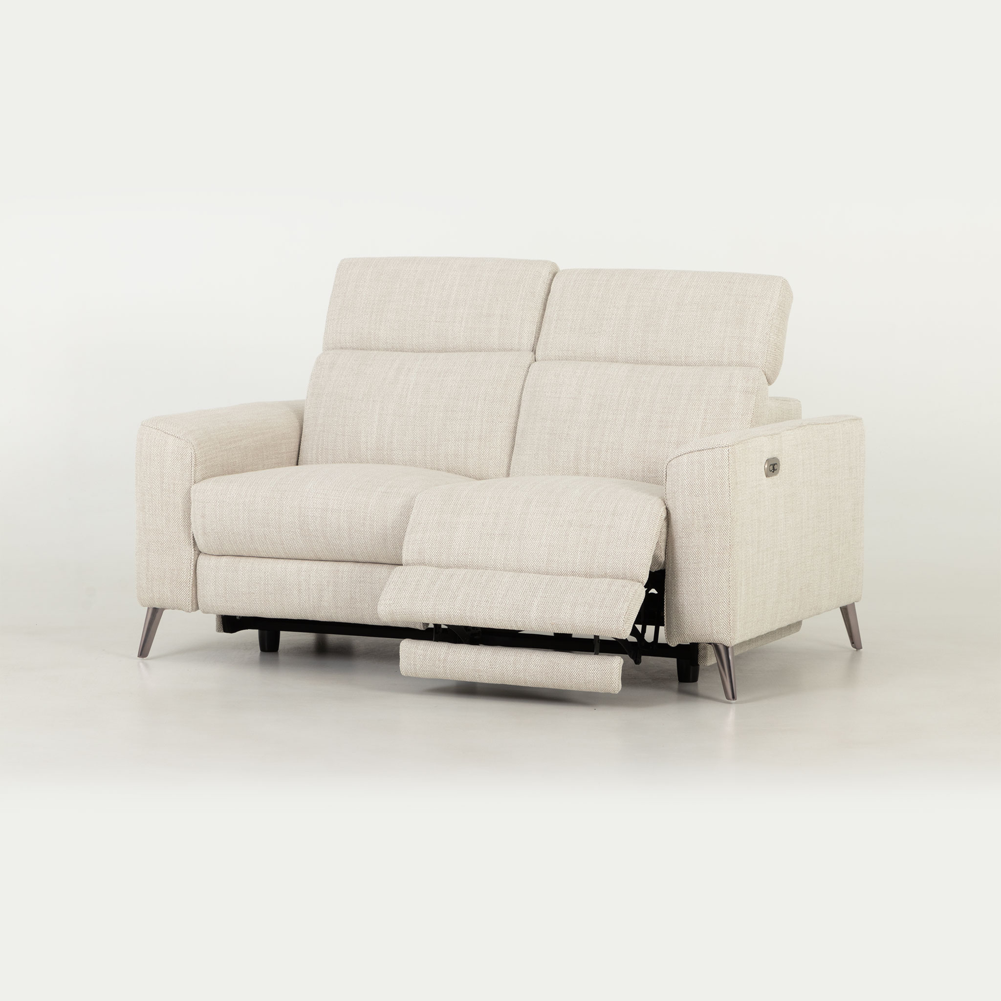 Kayla 2 Seater Electric Recliner, Cream