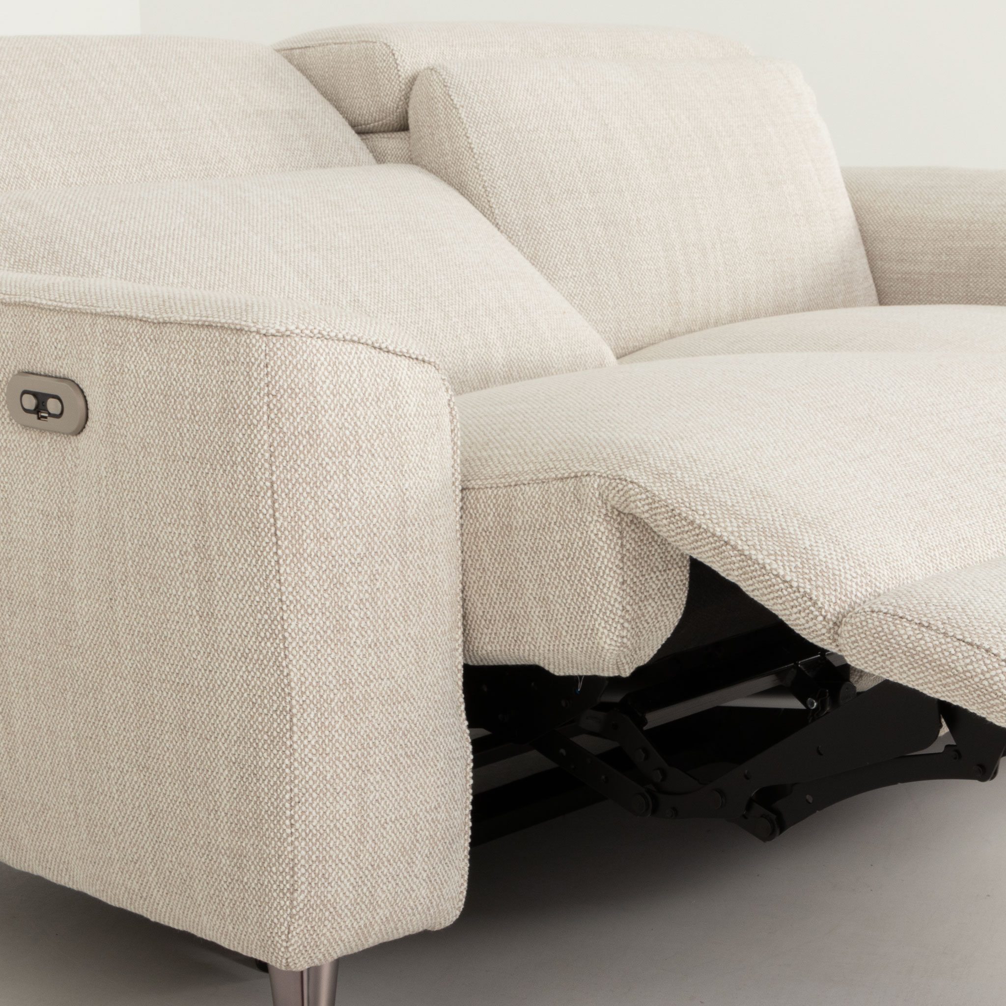 Kayla 2 Seater Electric Recliner, Cream