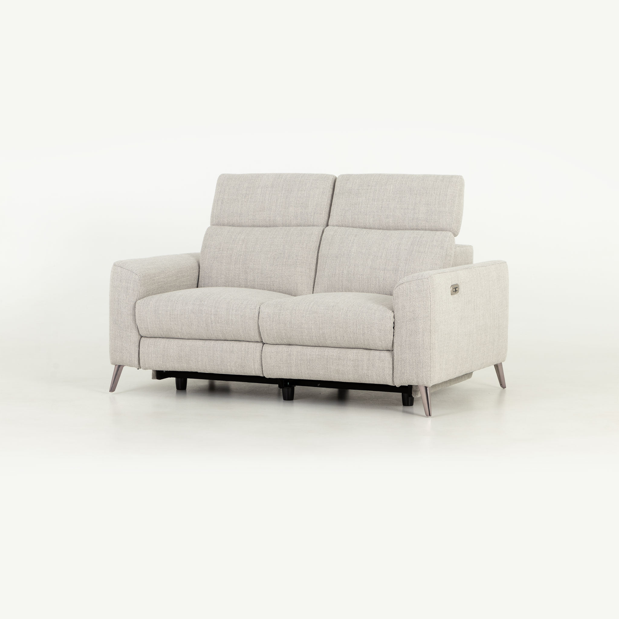 Kayla 2 Seater Electric Recliner, Light Grey