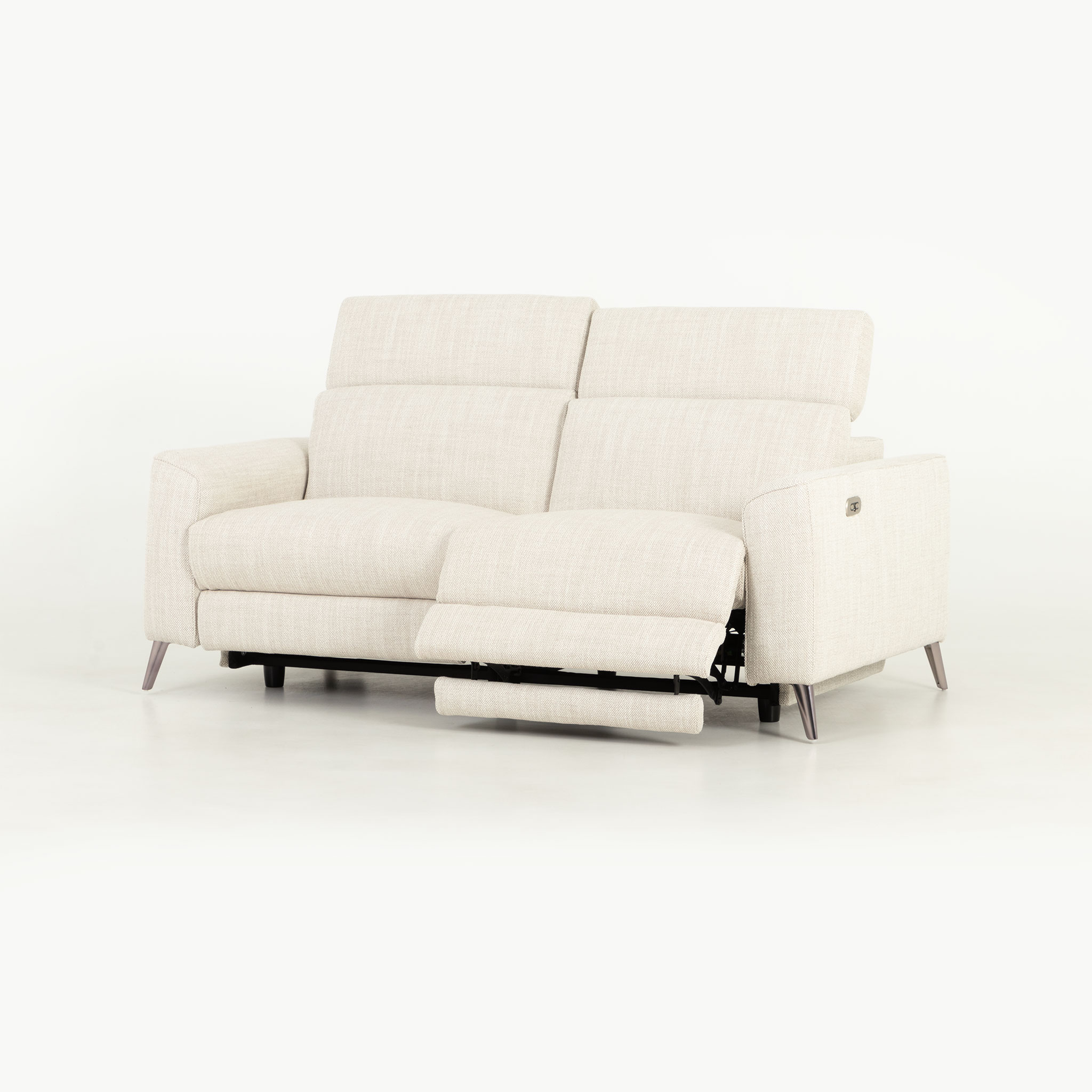 Kayla 3 Seater Electric Recliner, Cream
