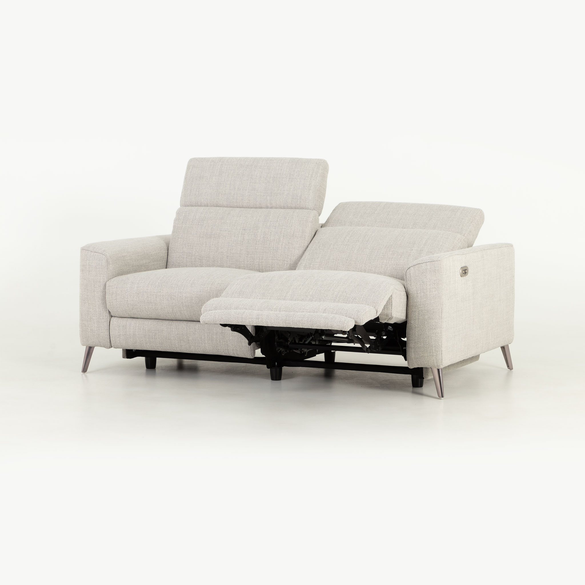 Kayla 3 Seater Electric Recliner, Light Grey