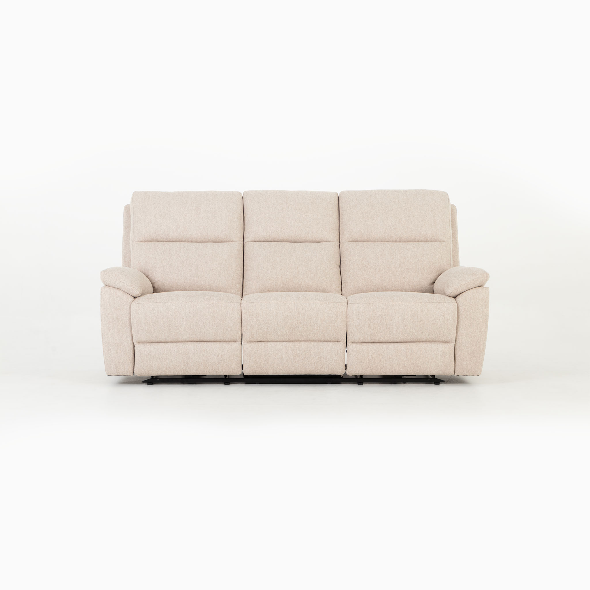 Gracey 3 Seater Fabric Electric Recliner Sofa, Taupe