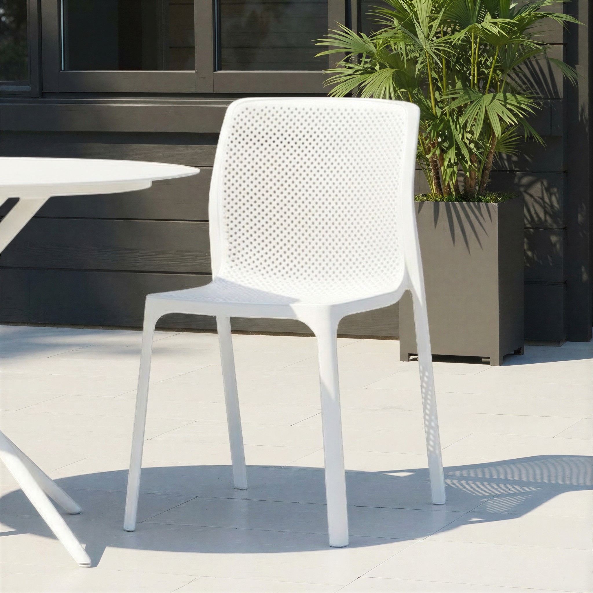 Bailey Outdoor Dining Chair, White