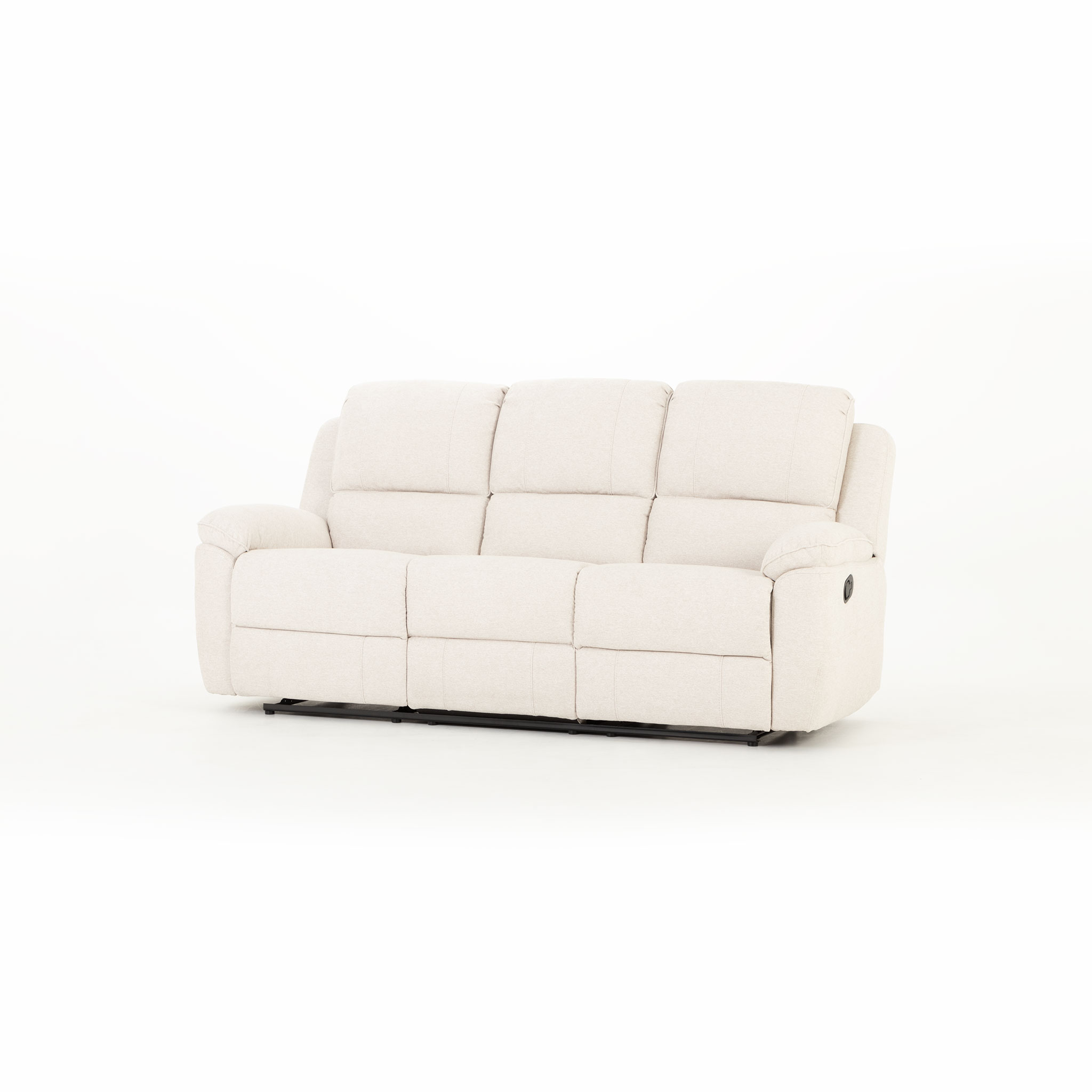 Aiden 3 Seater Recliner, Oatmeal