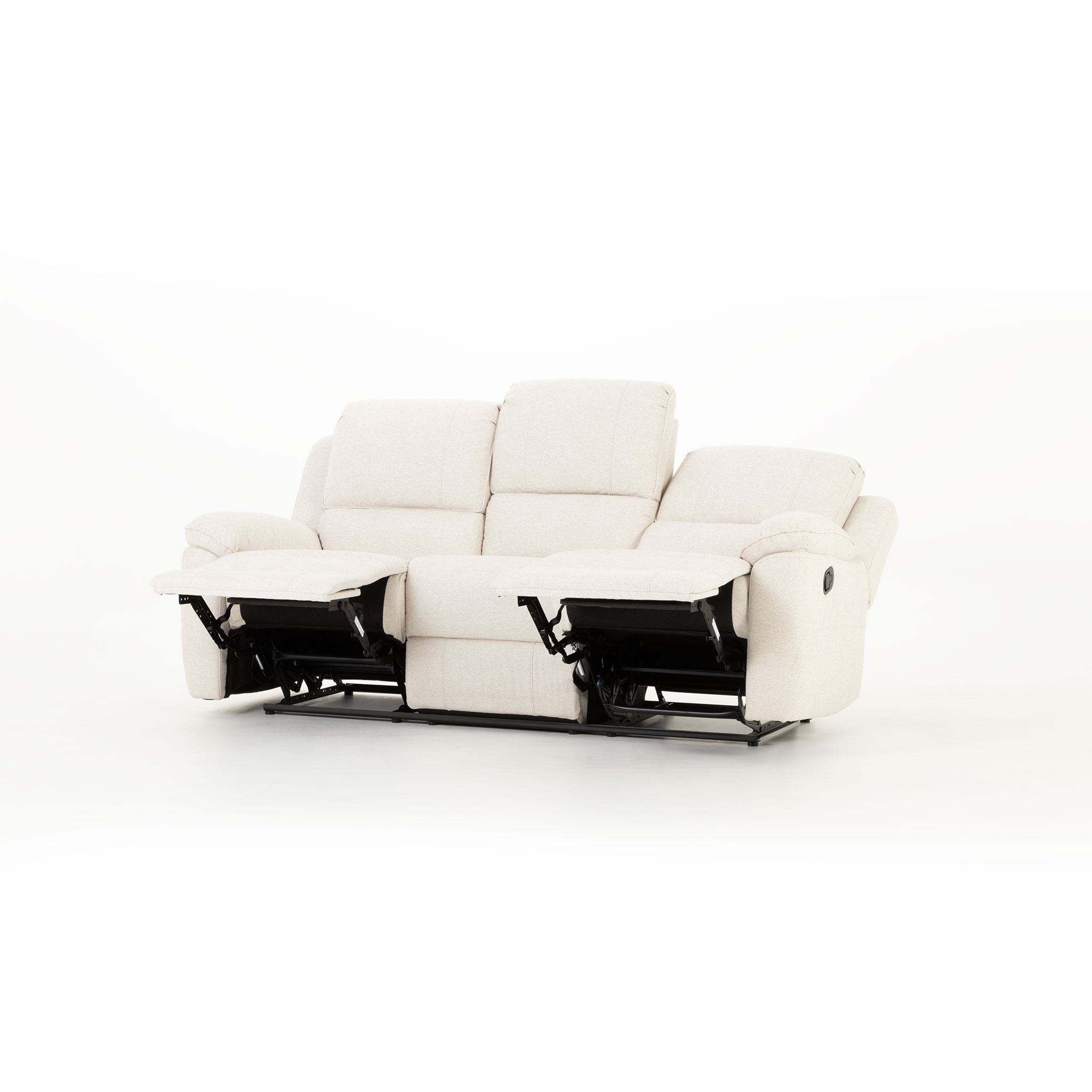 Aiden 3 Seater Recliner, Oatmeal