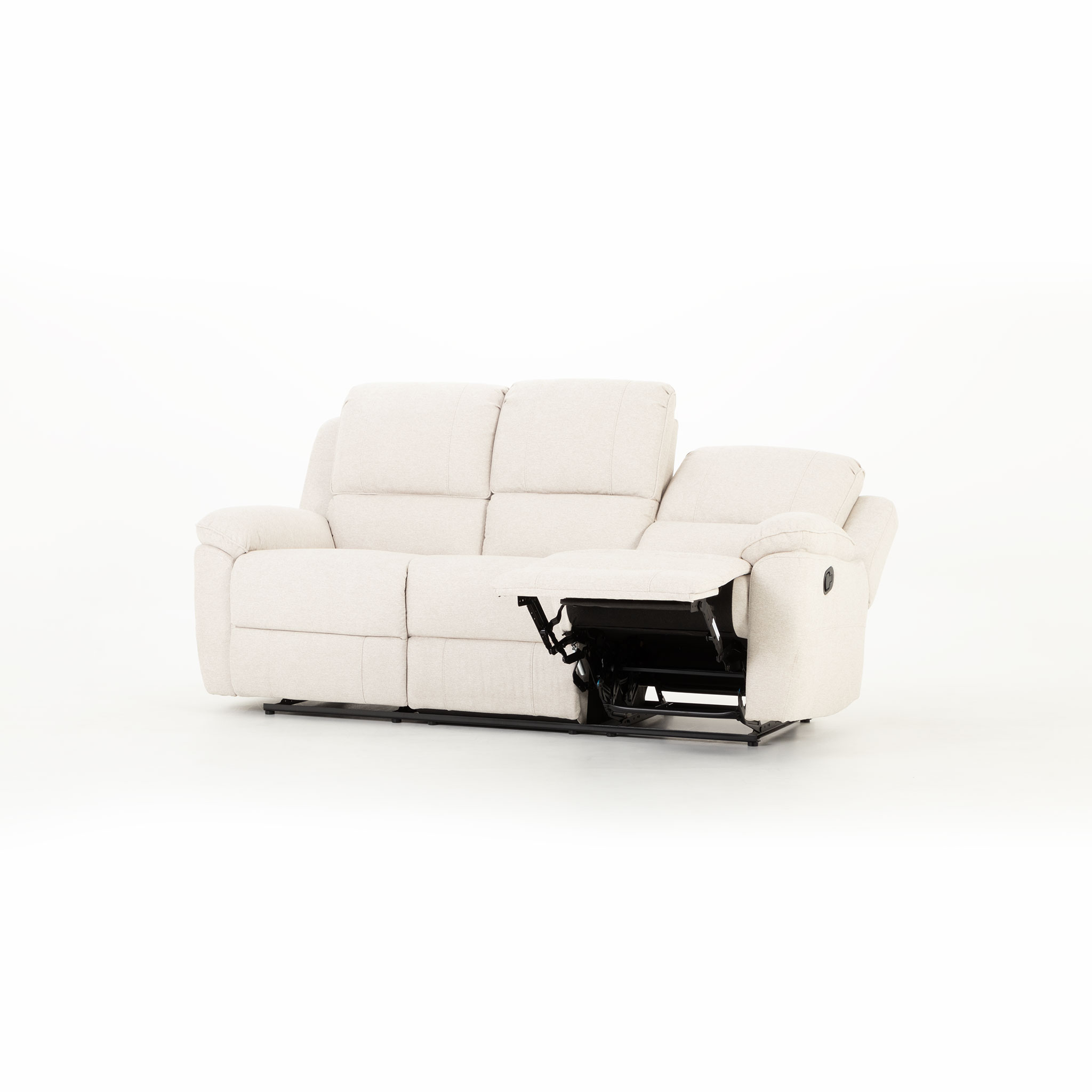 Aiden 3 Seater Recliner, Oatmeal