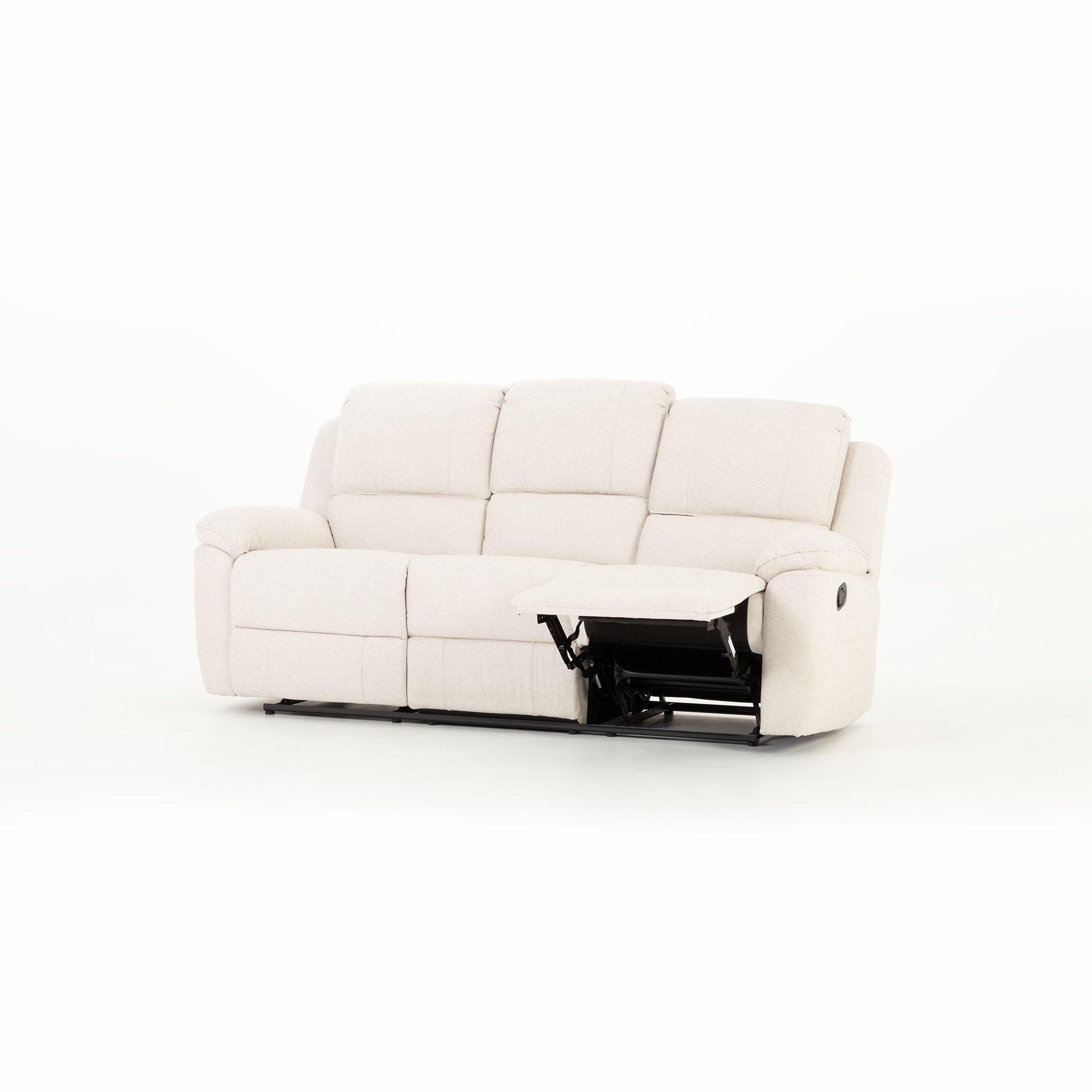 Aiden 3 Seater Recliner, Oatmeal
