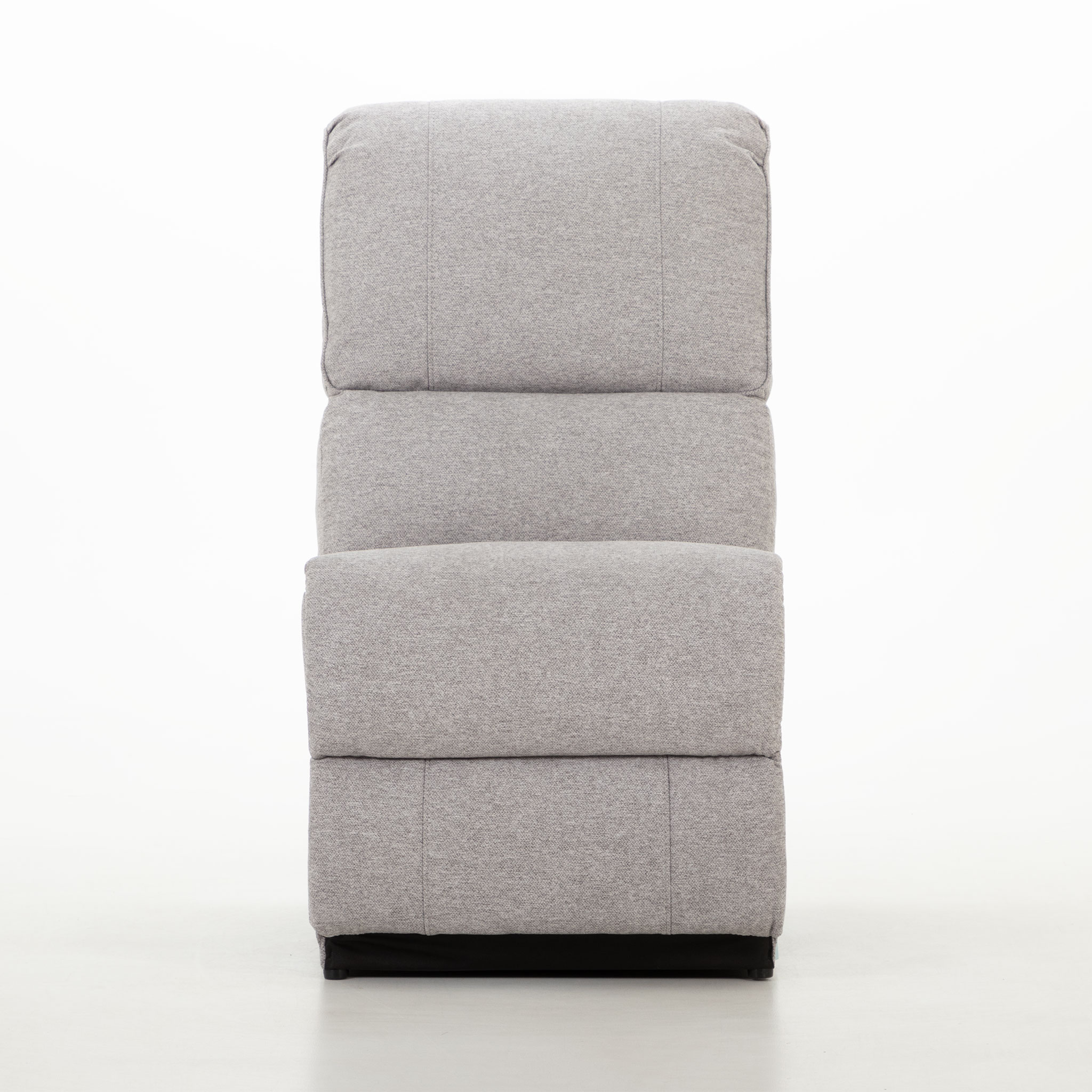 Aiden Armless Chair, Light Grey