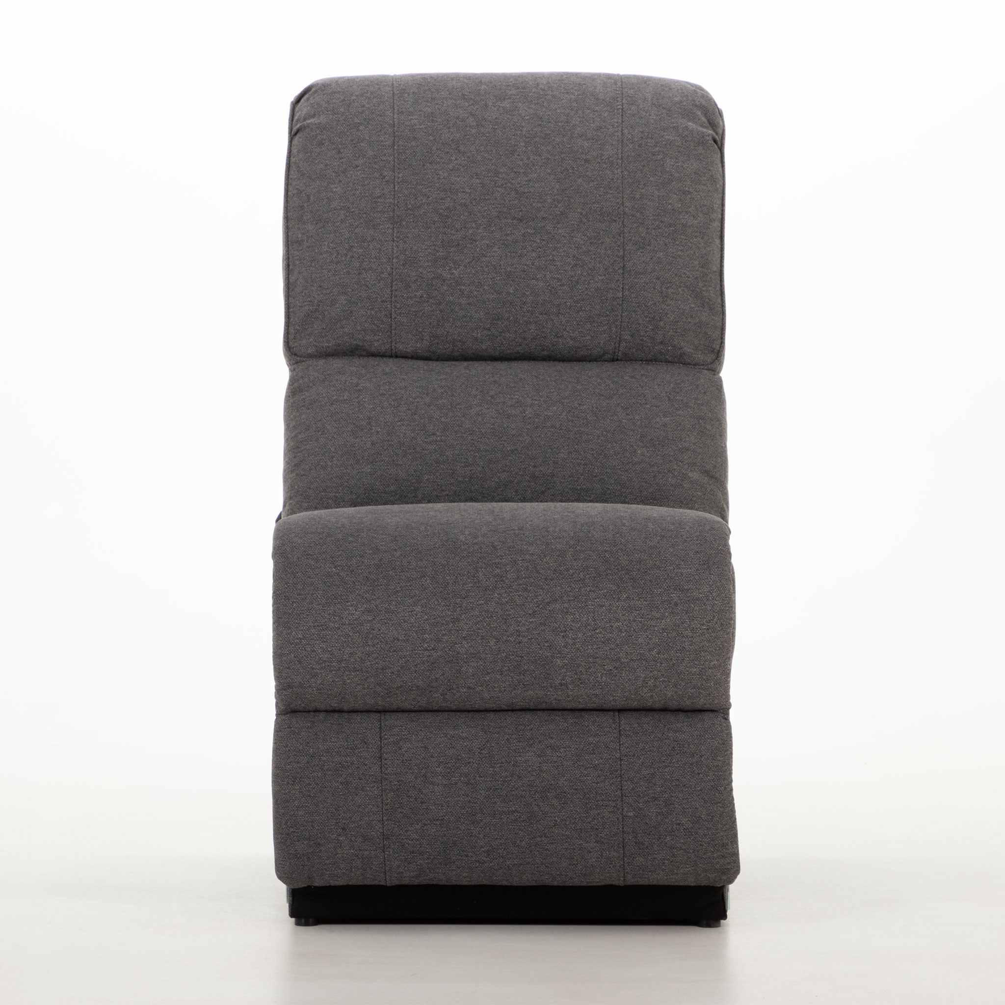 Aiden Armless Chair, Dark Grey