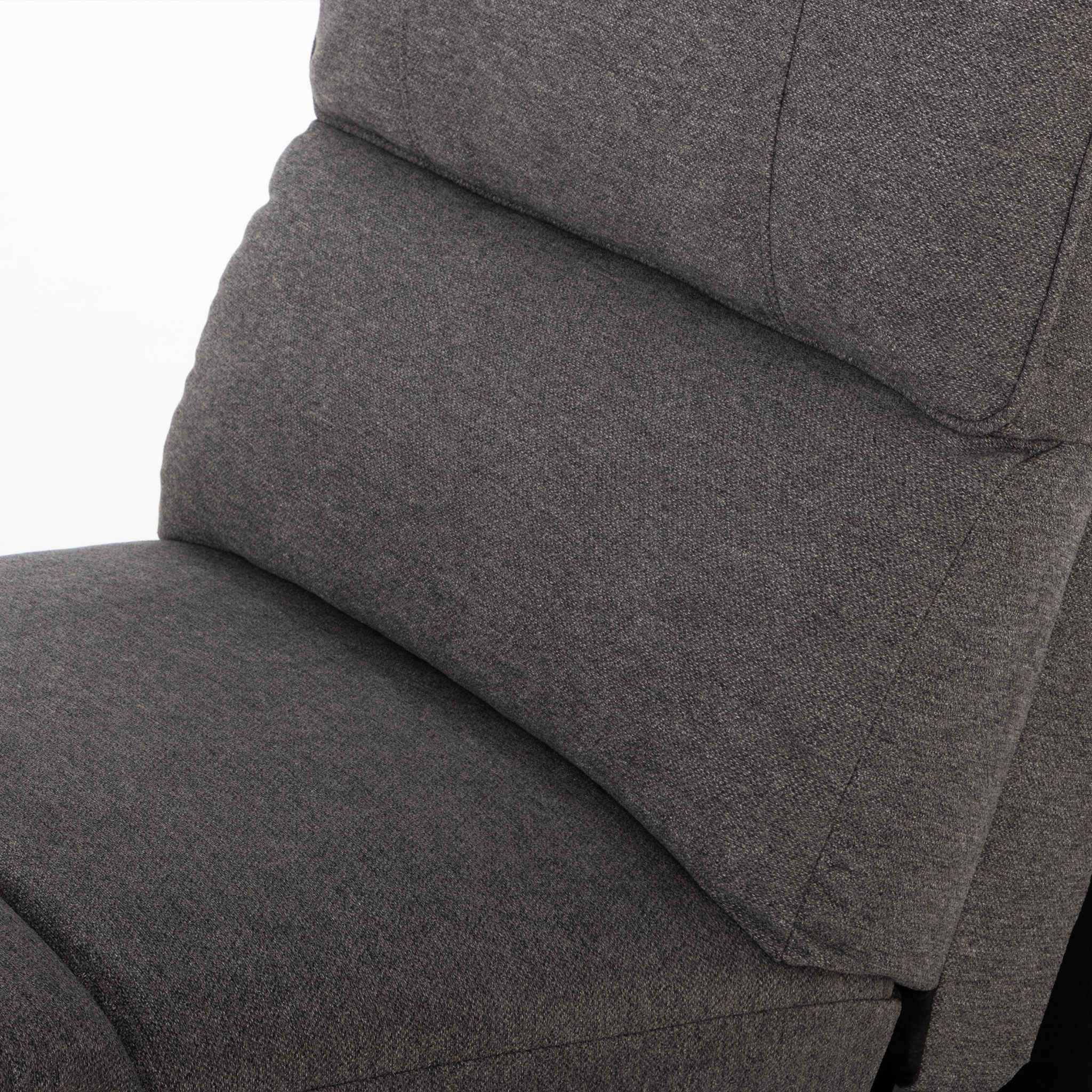 Aiden Armless Chair, Dark Grey