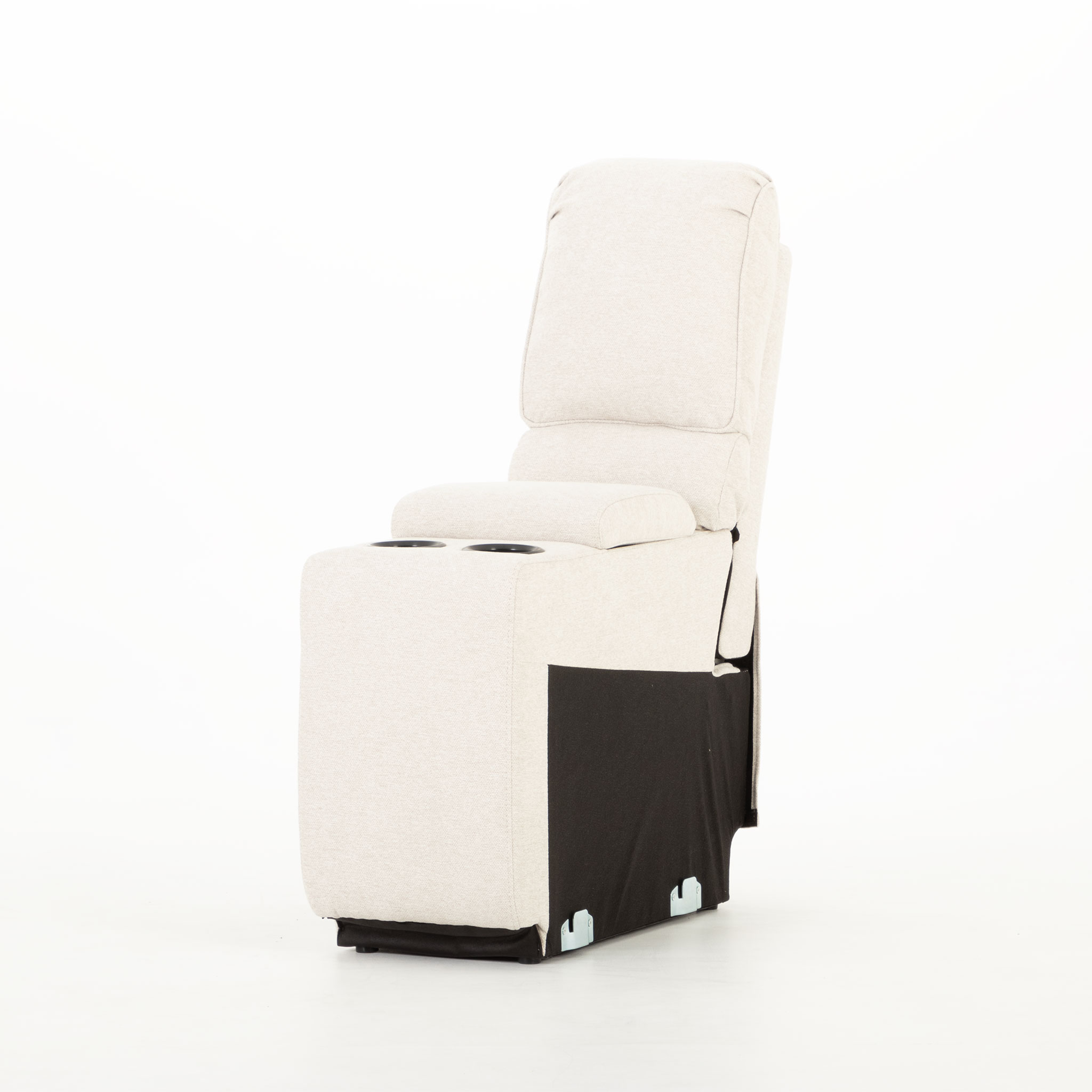 Aiden Recliner - Console, Oatmeal