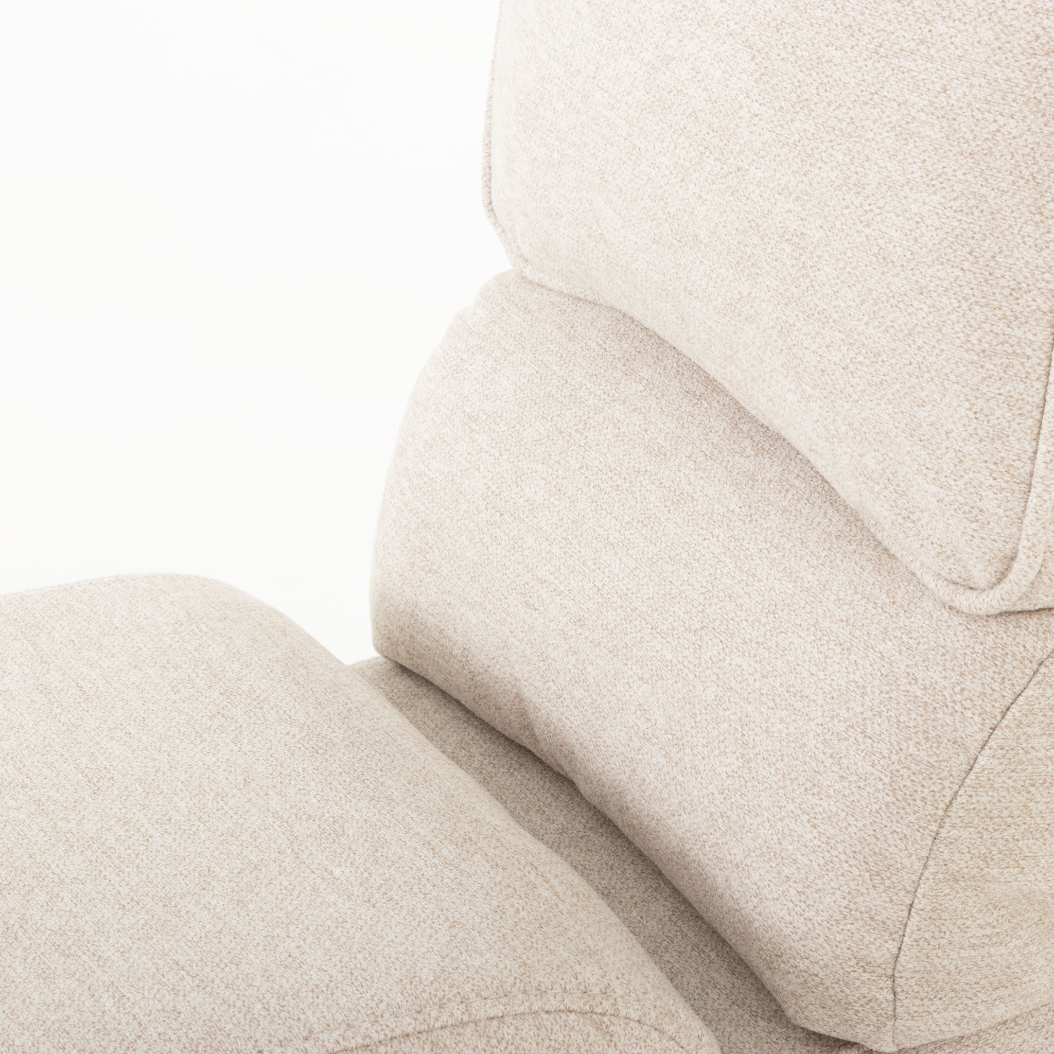 Aiden Recliner - Console, Oatmeal