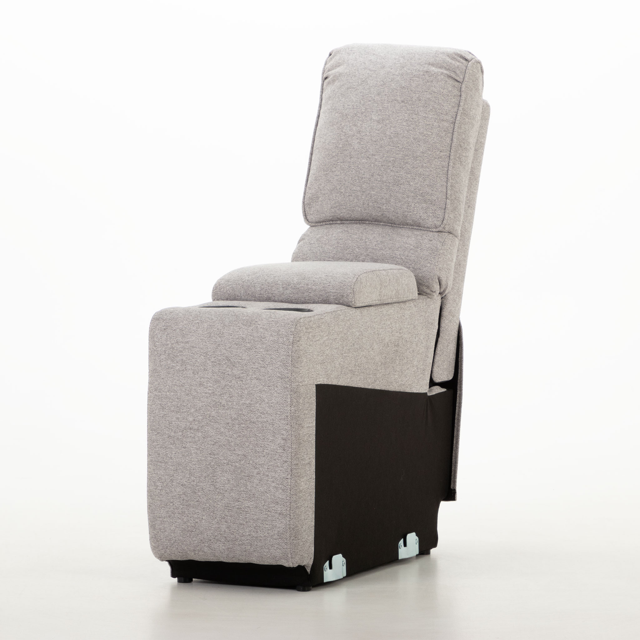 Aiden Recliner - Console, Light Grey