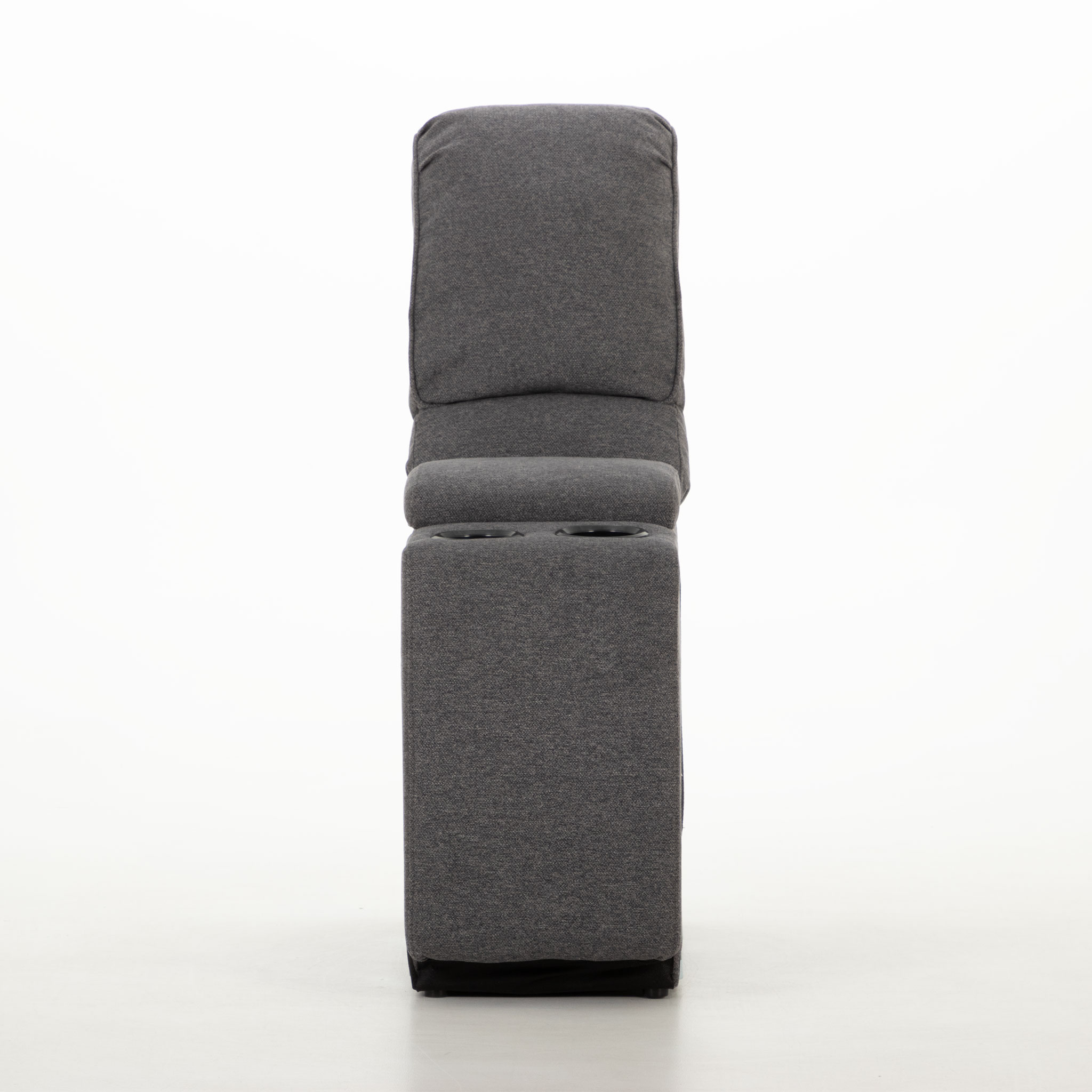 Aiden Recliner - Console, Dark Grey