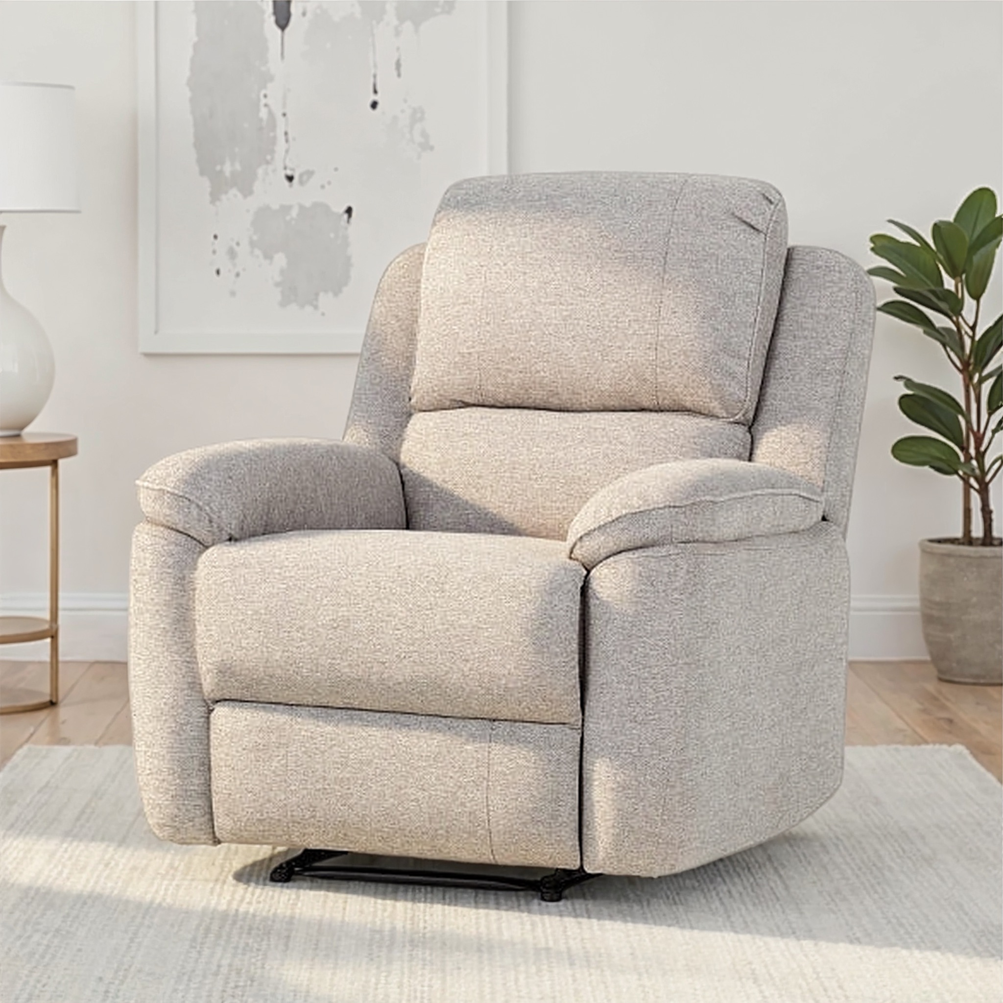 Aiden Recliner, Light Grey