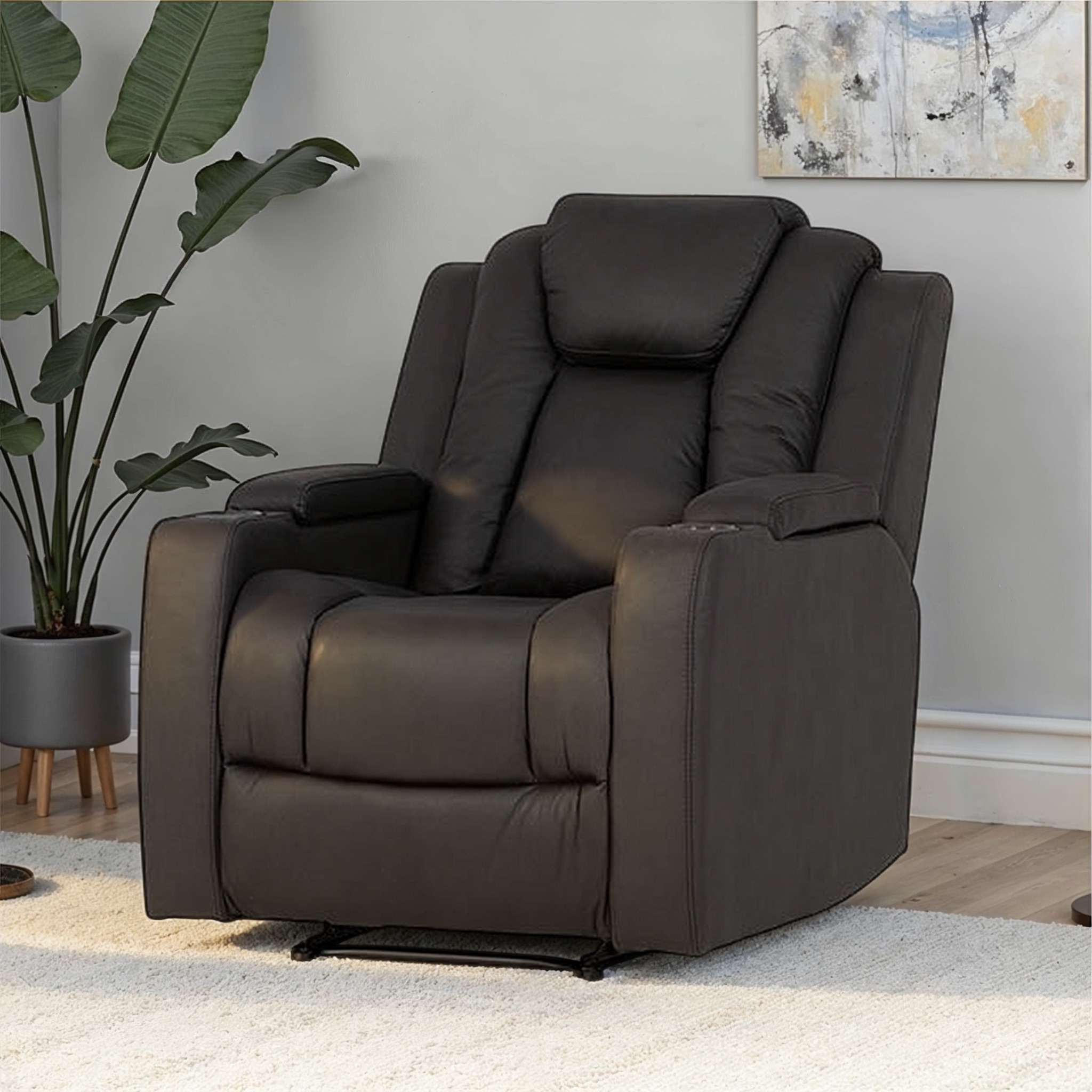 Leon Recliner, Charcoal