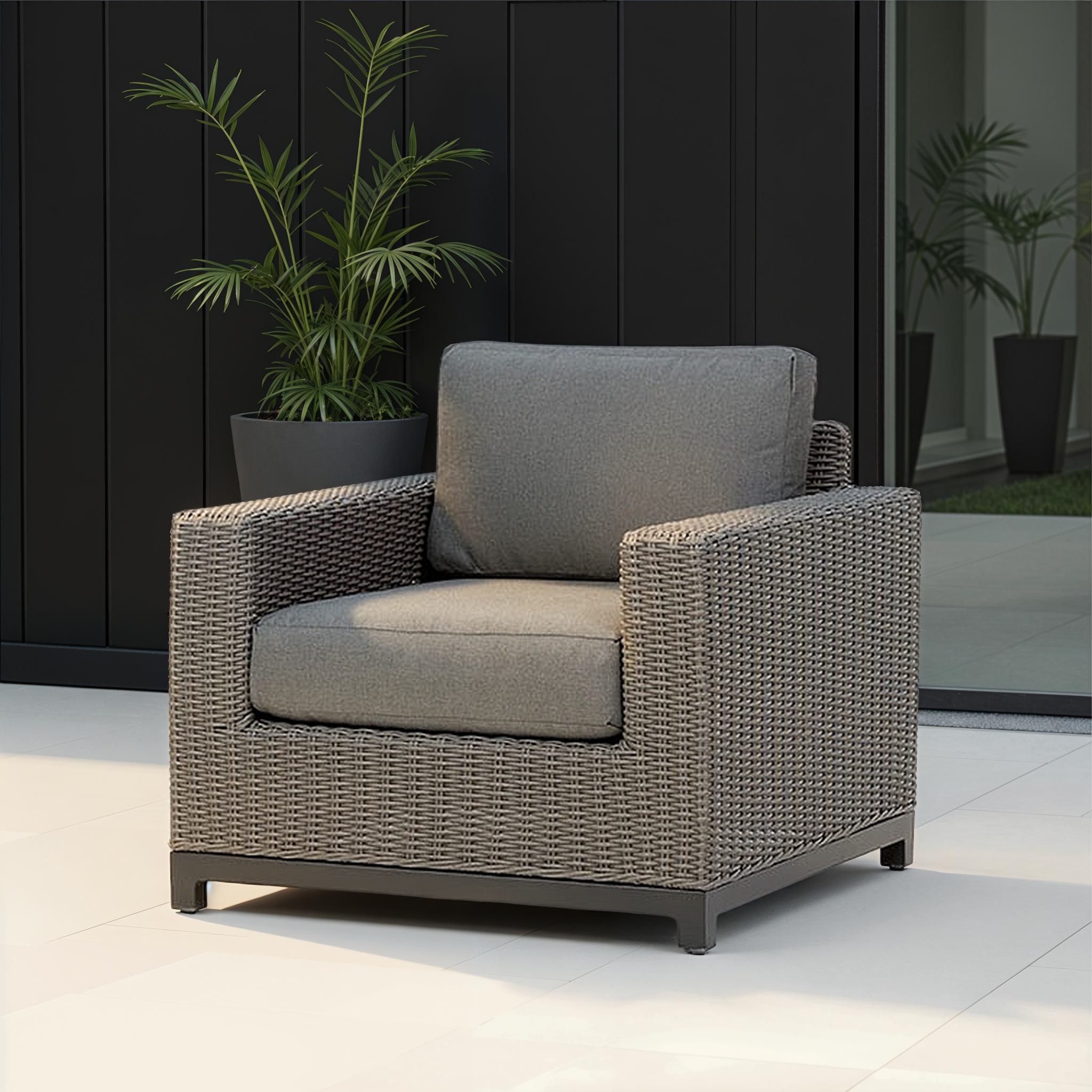 Capri Outdoor One Seater, Gunmetal