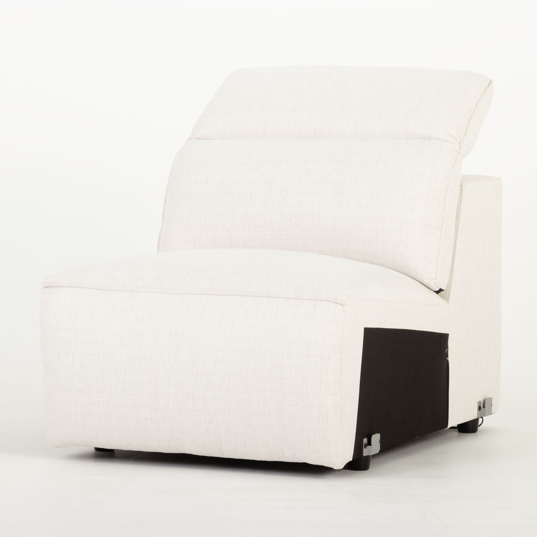 Gianni Modular 1.5 Armless Sofa, Natural