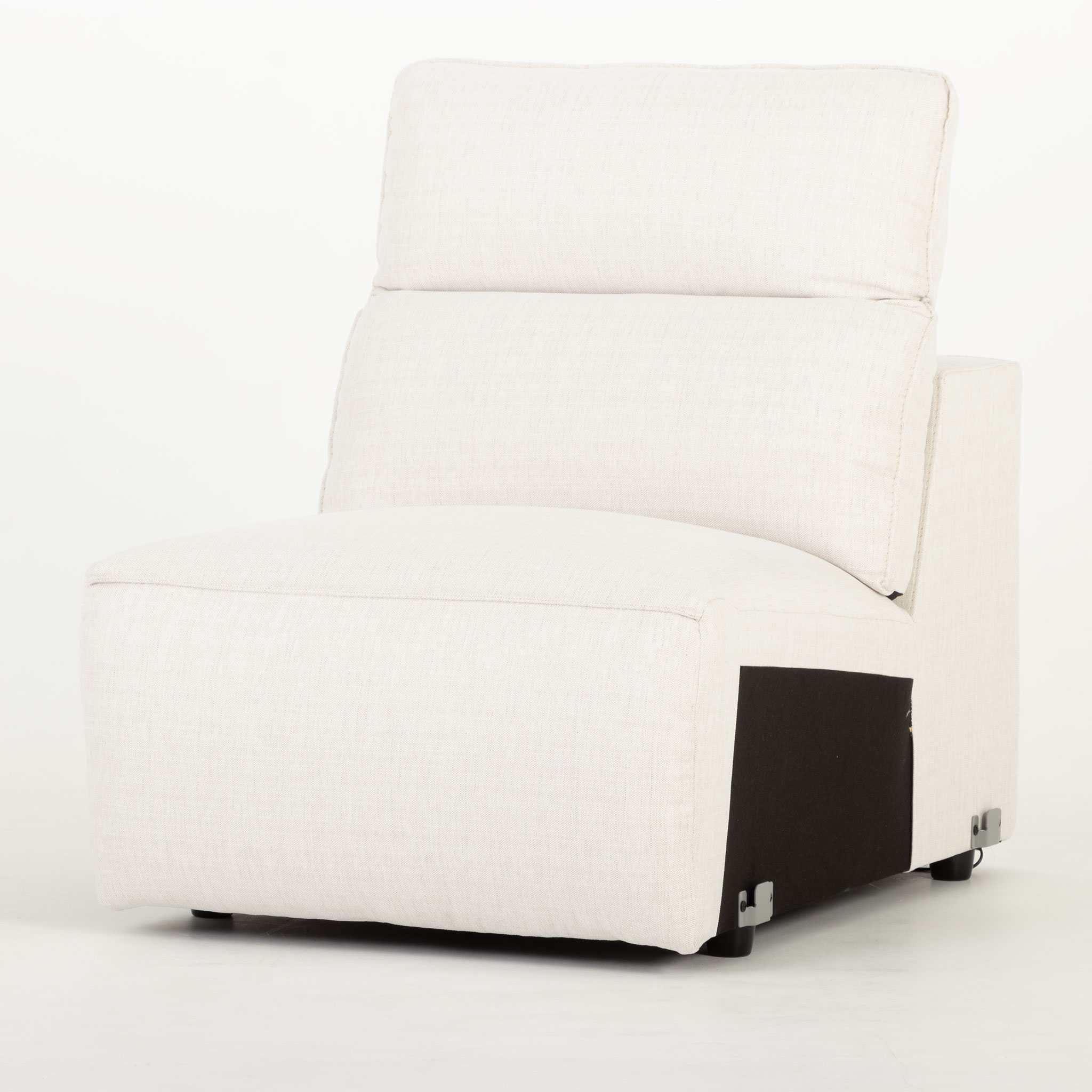 Gianni Modular 1.5 Armless Sofa, Natural
