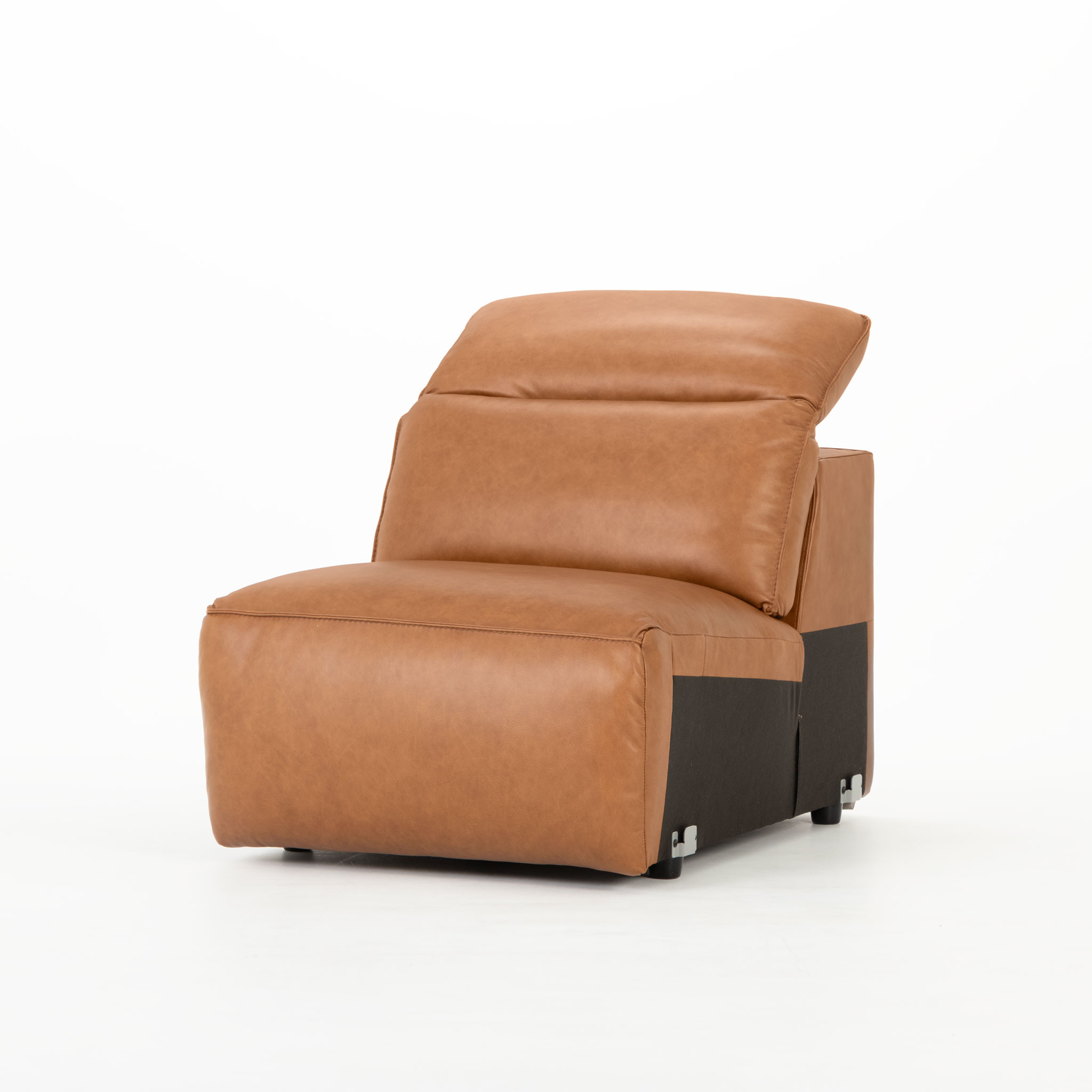 Gianni Modular 1.5 Armless Sofa, Leather