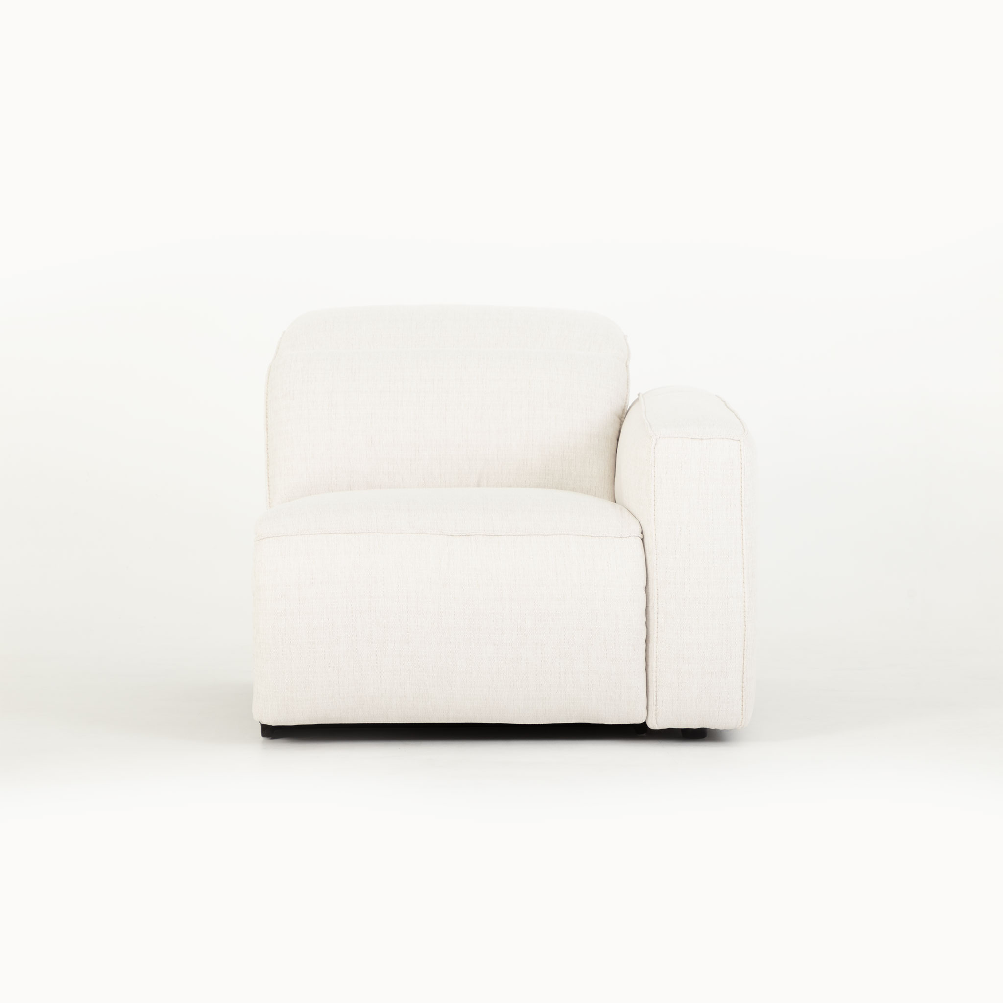 Gianni Modular 1.5 Seater Right Hand Facing Electric Recliner, Natural