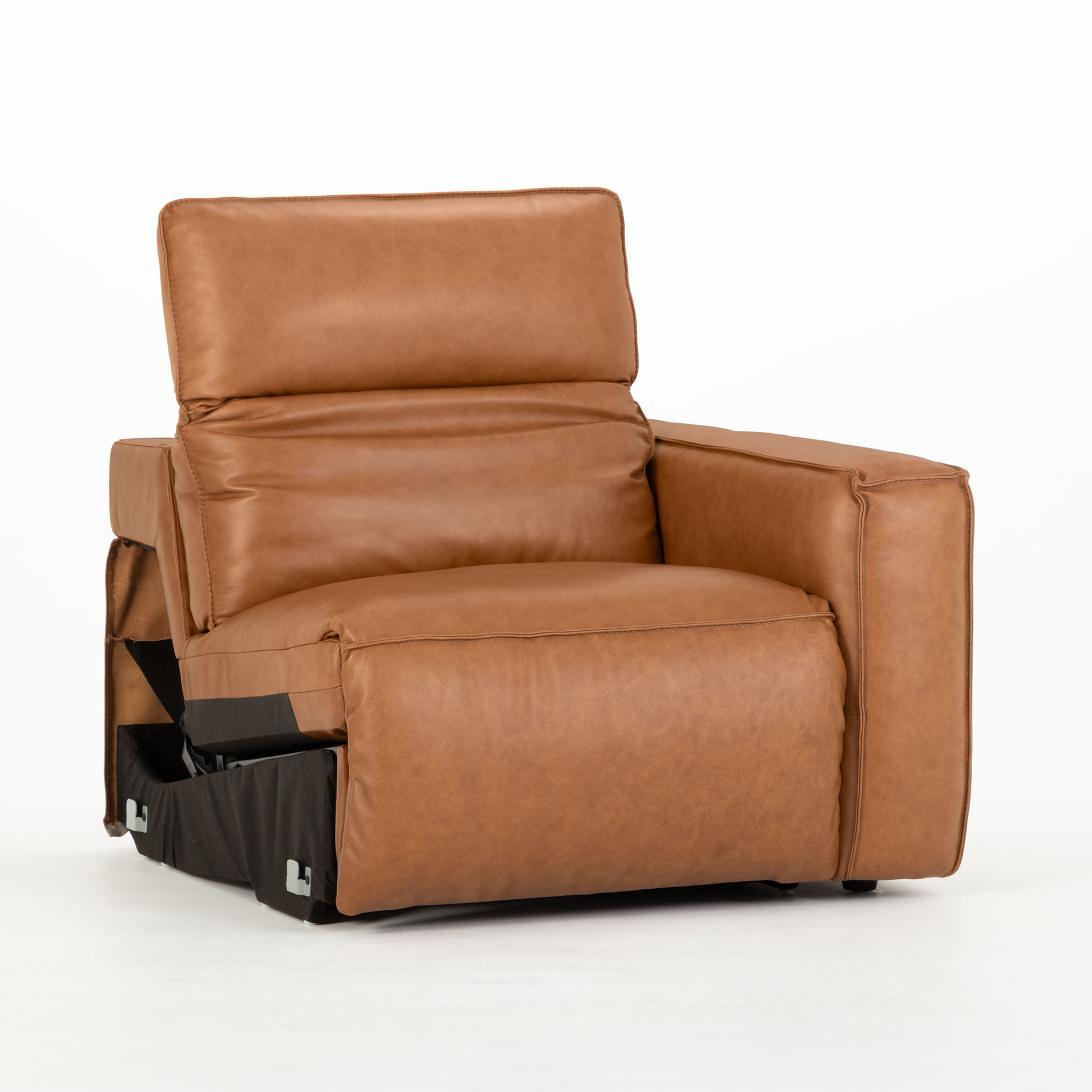 Gianni Modular 1.5 Seater Right Hand Facing Electric Recliner, Leather