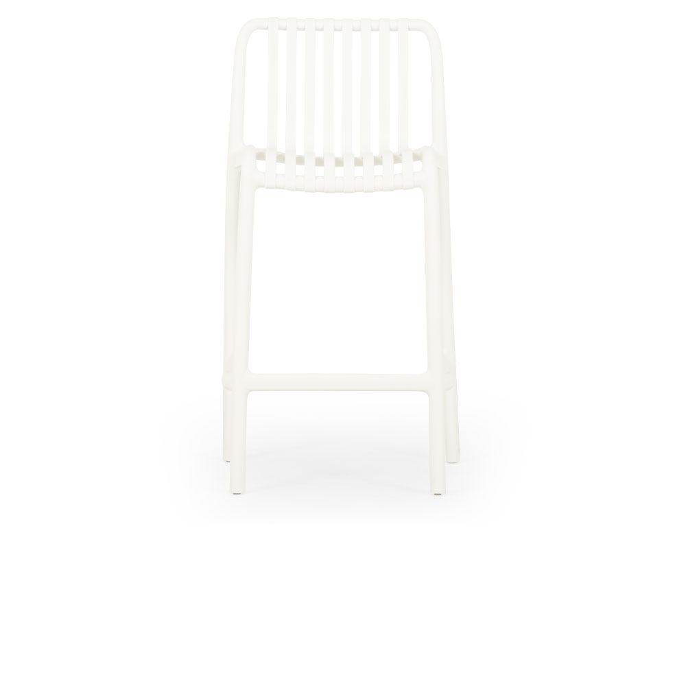 Horizon Outdoor Barstool, White