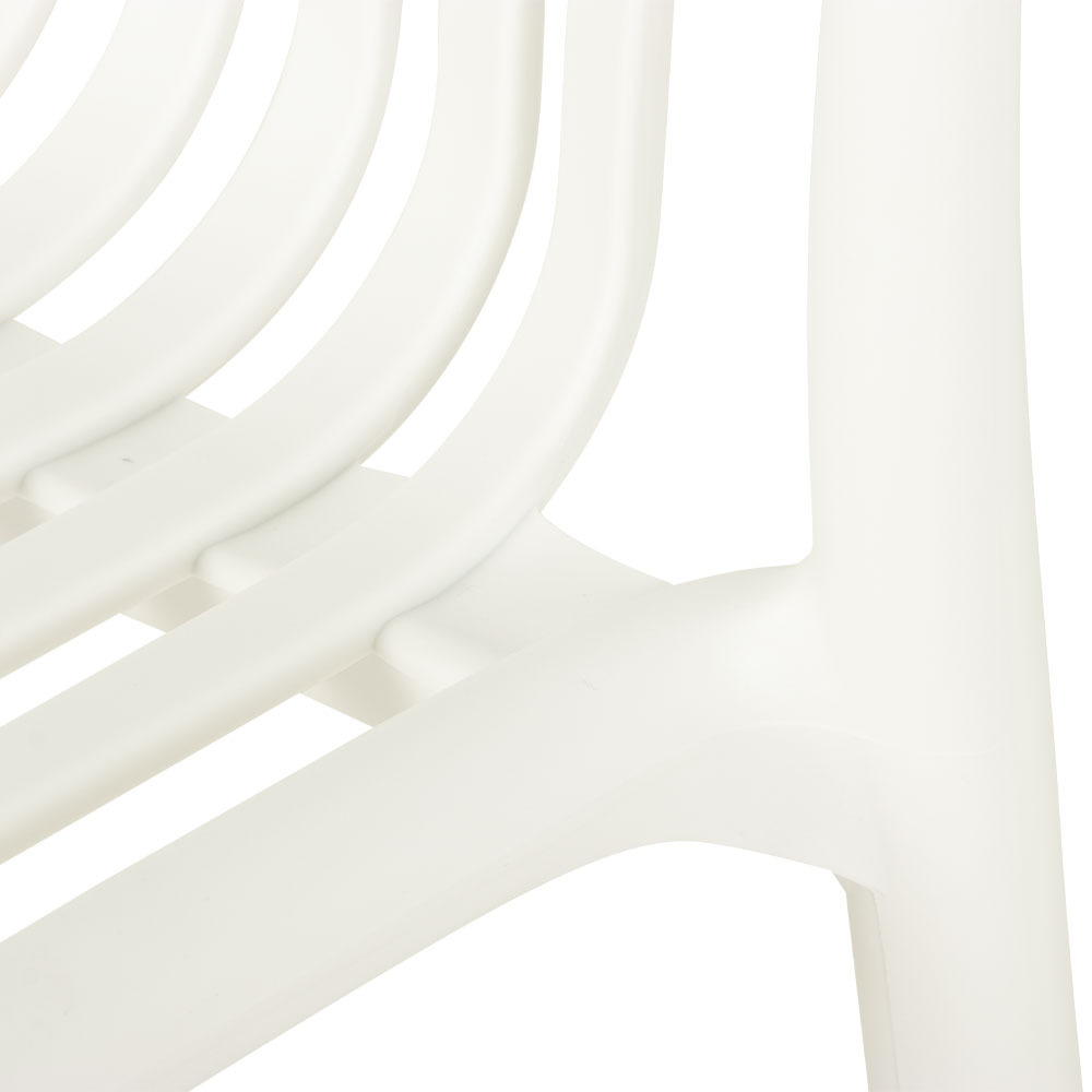 Horizon Outdoor Barstool, White