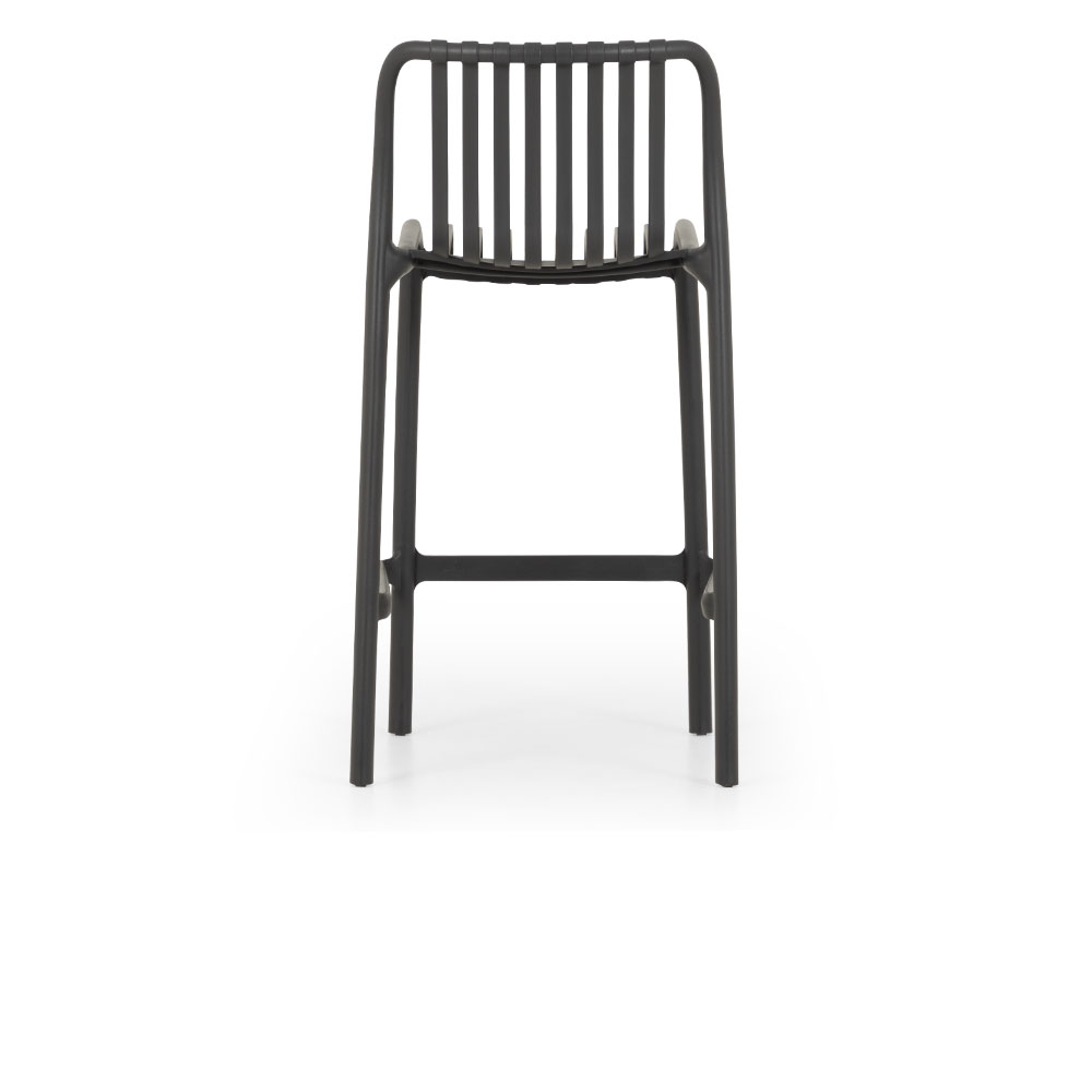 Horizon Outdoor Barstool, Gunmetal