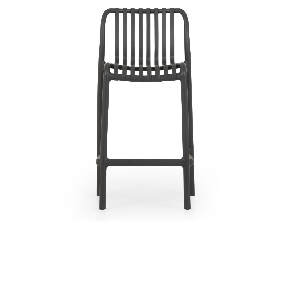 Horizon Outdoor Barstool, Gunmetal