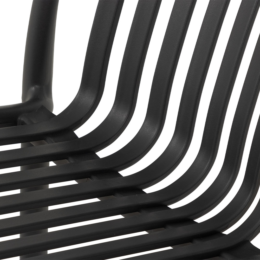 Horizon Outdoor Barstool, Gunmetal