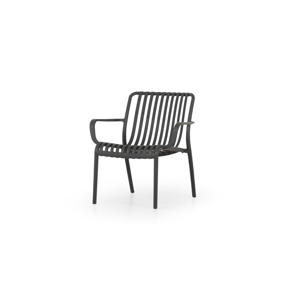 Horizon Outdoor Lounge Chair, Gunmetal