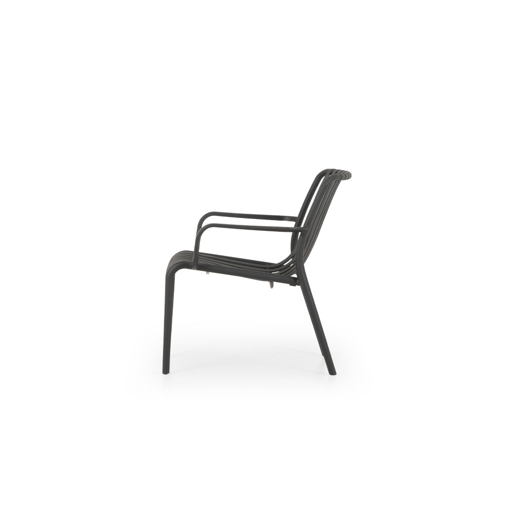 Horizon Outdoor Lounge Chair, Gunmetal