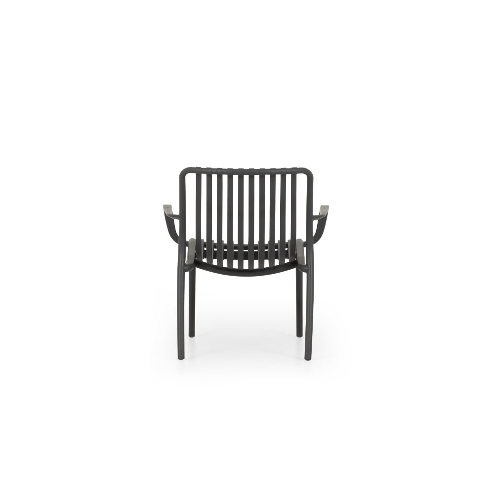 Horizon Outdoor Lounge Chair, Gunmetal