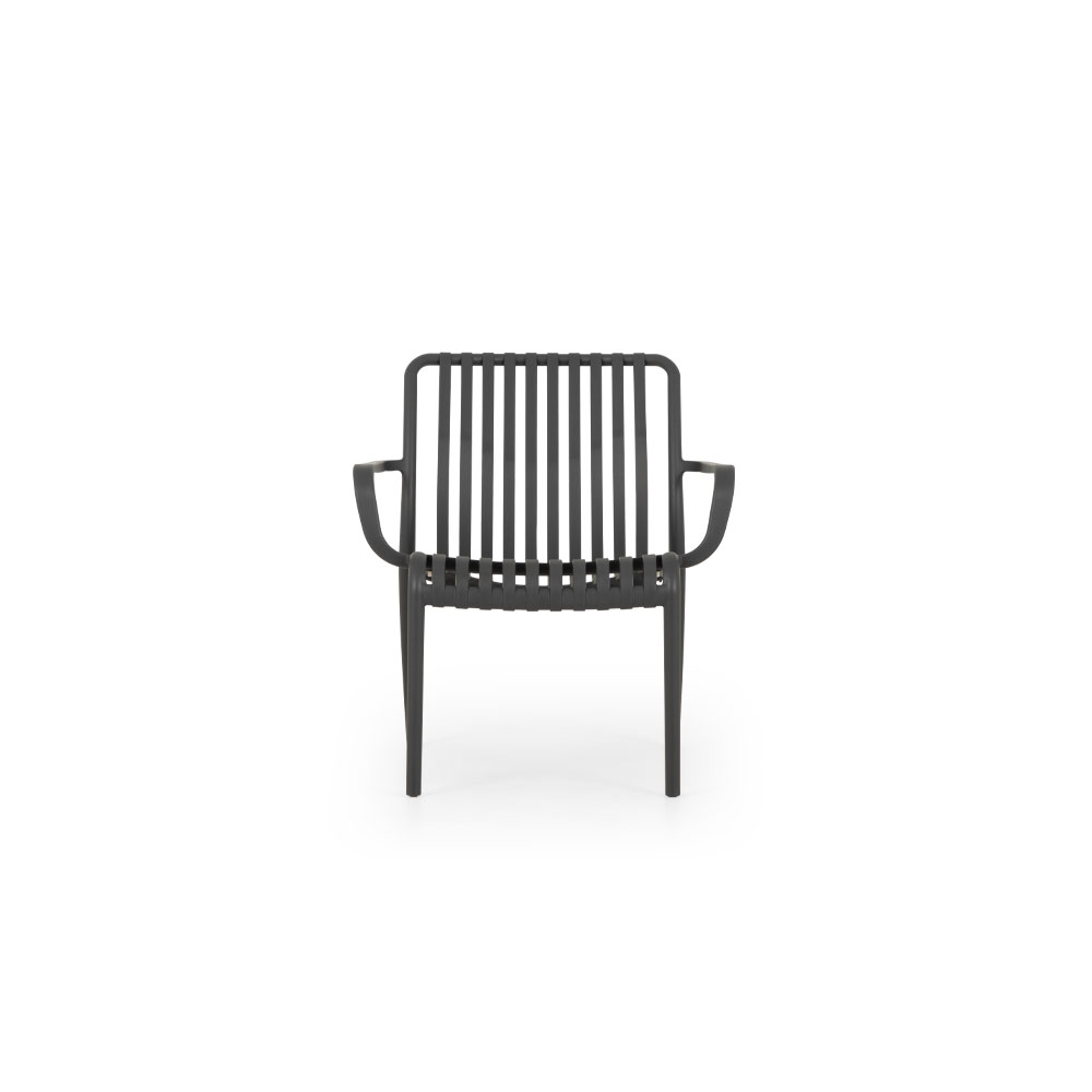 Horizon Outdoor Lounge Chair, Gunmetal