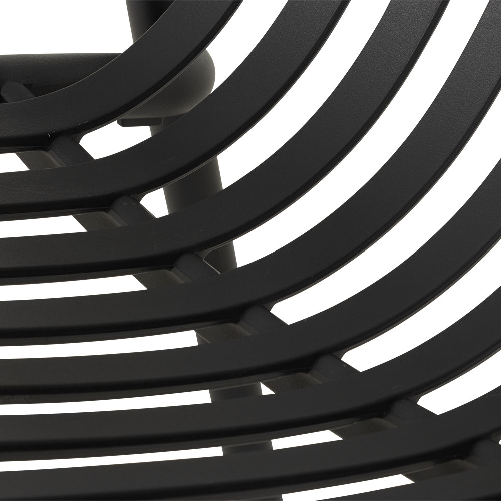 Horizon Outdoor Lounge Chair, Gunmetal