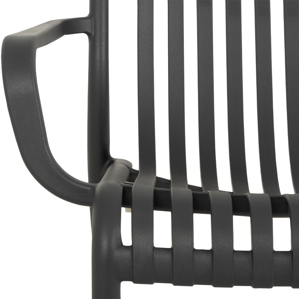 Horizon Outdoor Lounge Chair, Gunmetal