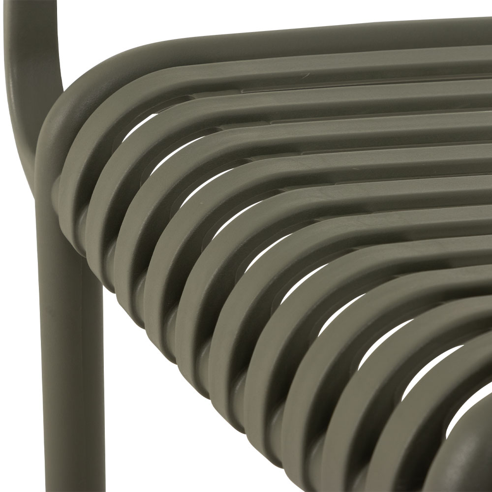 Horizon Outdoor Dining Chair With Arms, Green