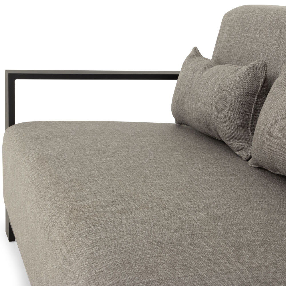 Cyprus Outdoor 3 Seater, Black