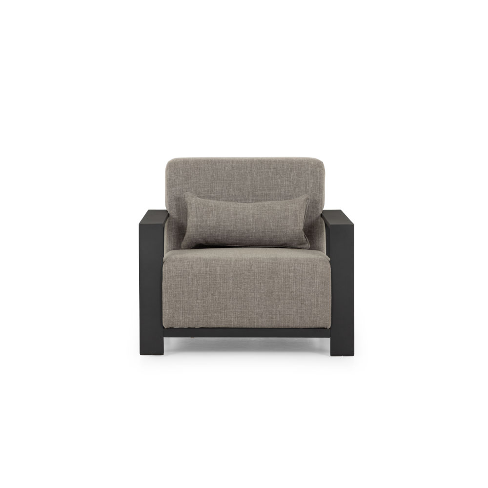 Cyprus Outdoor One Seater, Black