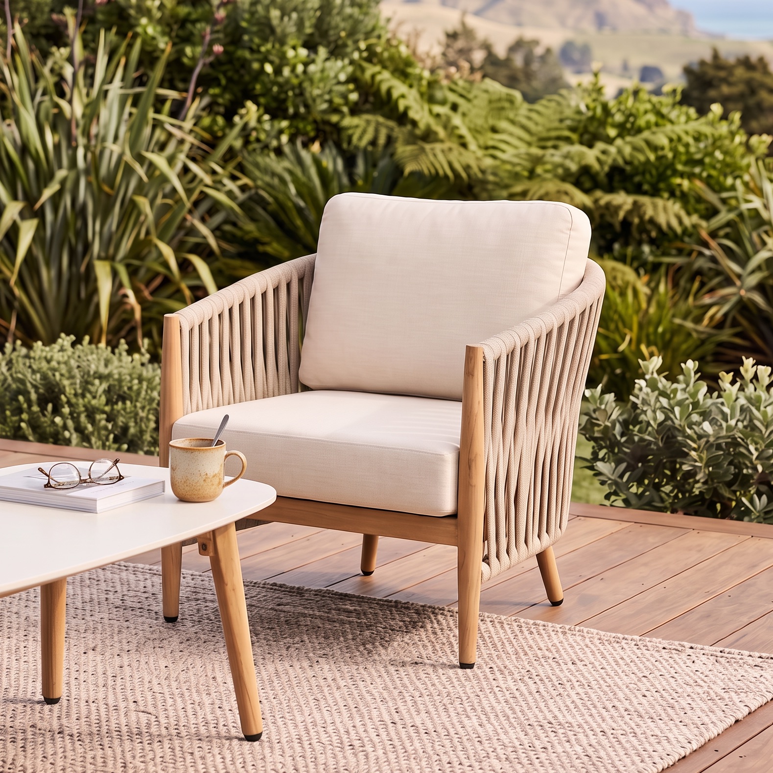 Coast Outdoor One Seater, Natural