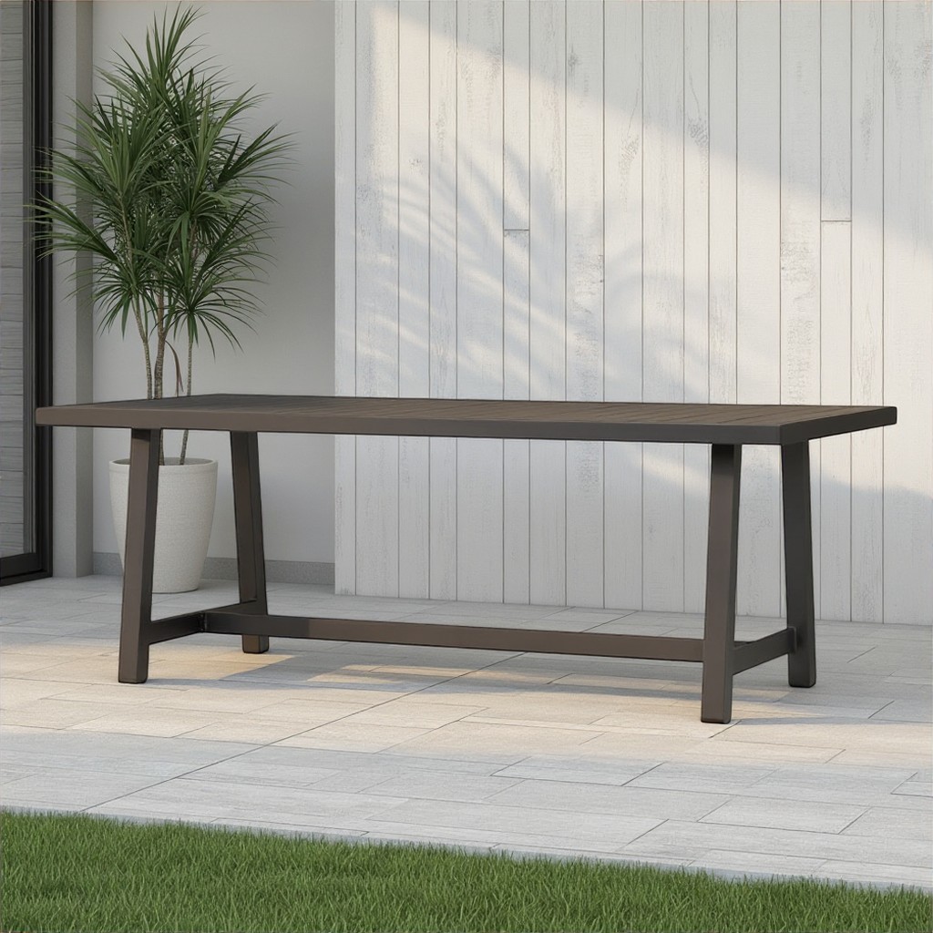 Pacific II Outdoor Dining Table - W207, Black