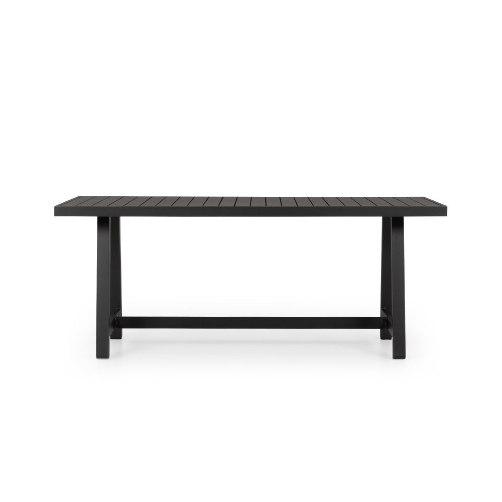 Pacific II Outdoor Dining Table - W182, Black