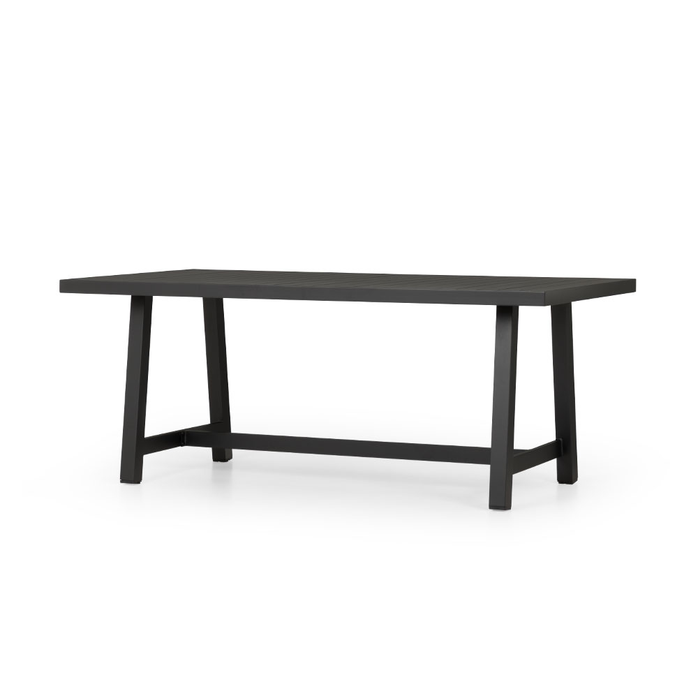 Pacific II Outdoor Dining Table - W182, Black